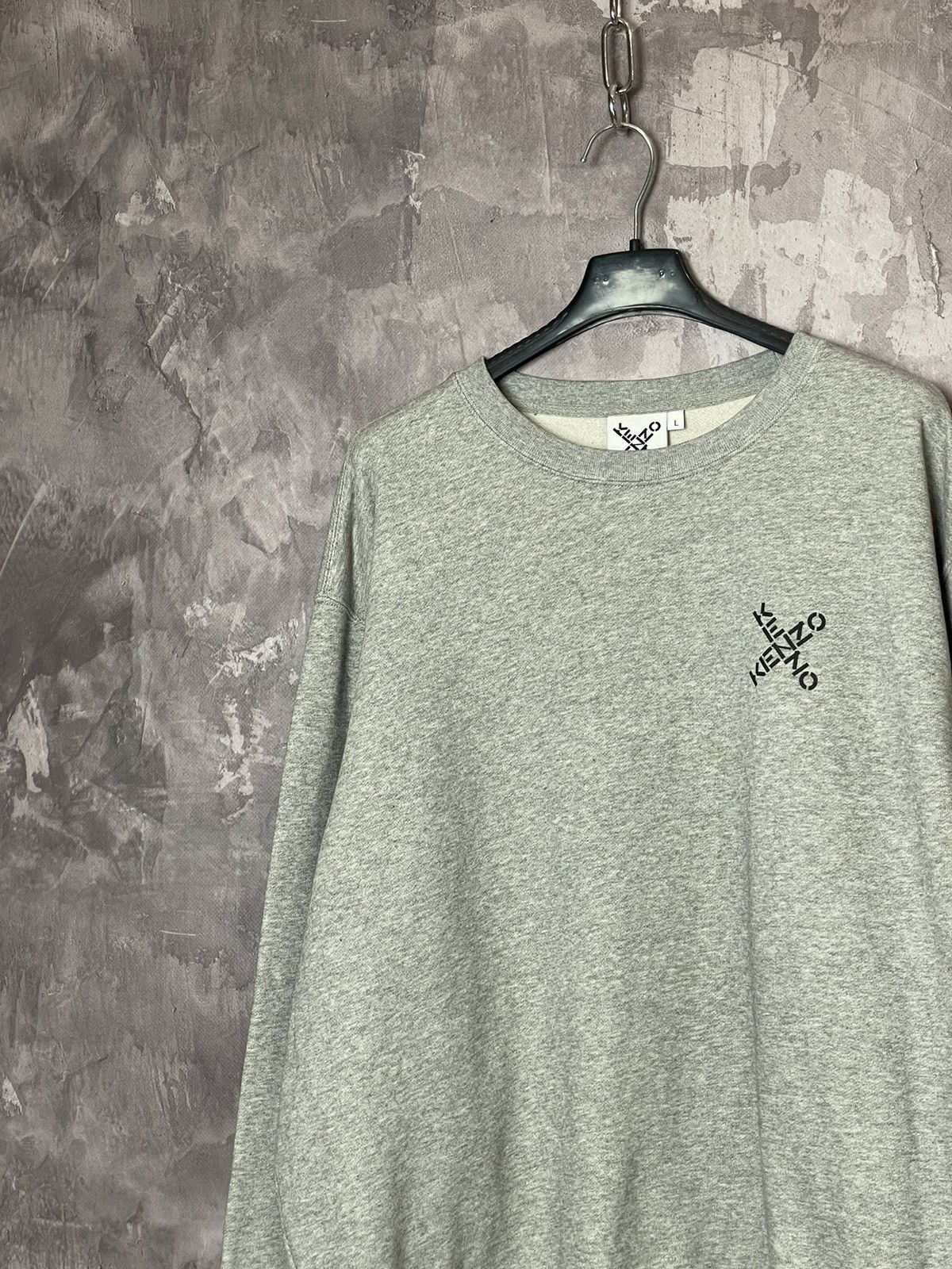 Hypebeast × Kenzo KENZO Sport 'Triple X' Gray sweatshirt Size US L / EU 52-54 / 3 - 6 Thumbnail