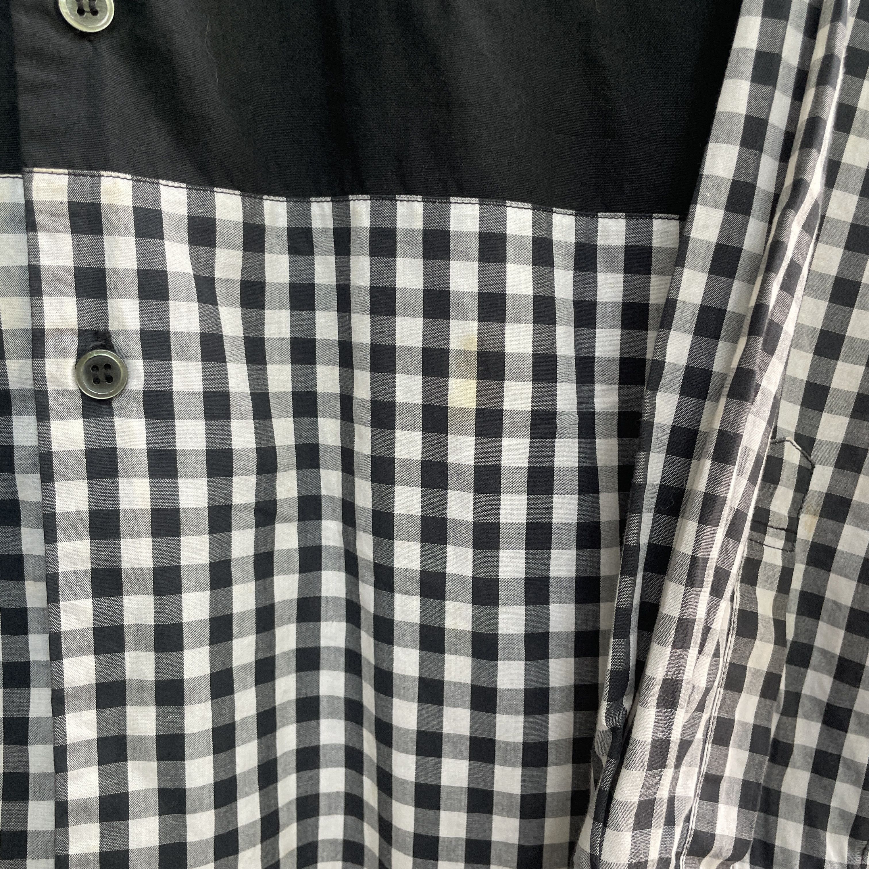 Comme des Garcons Comme des Garçons Checkered Panel Shirt Black/White 2013 Size US S / EU 44-46 / 1 - 3 Thumbnail