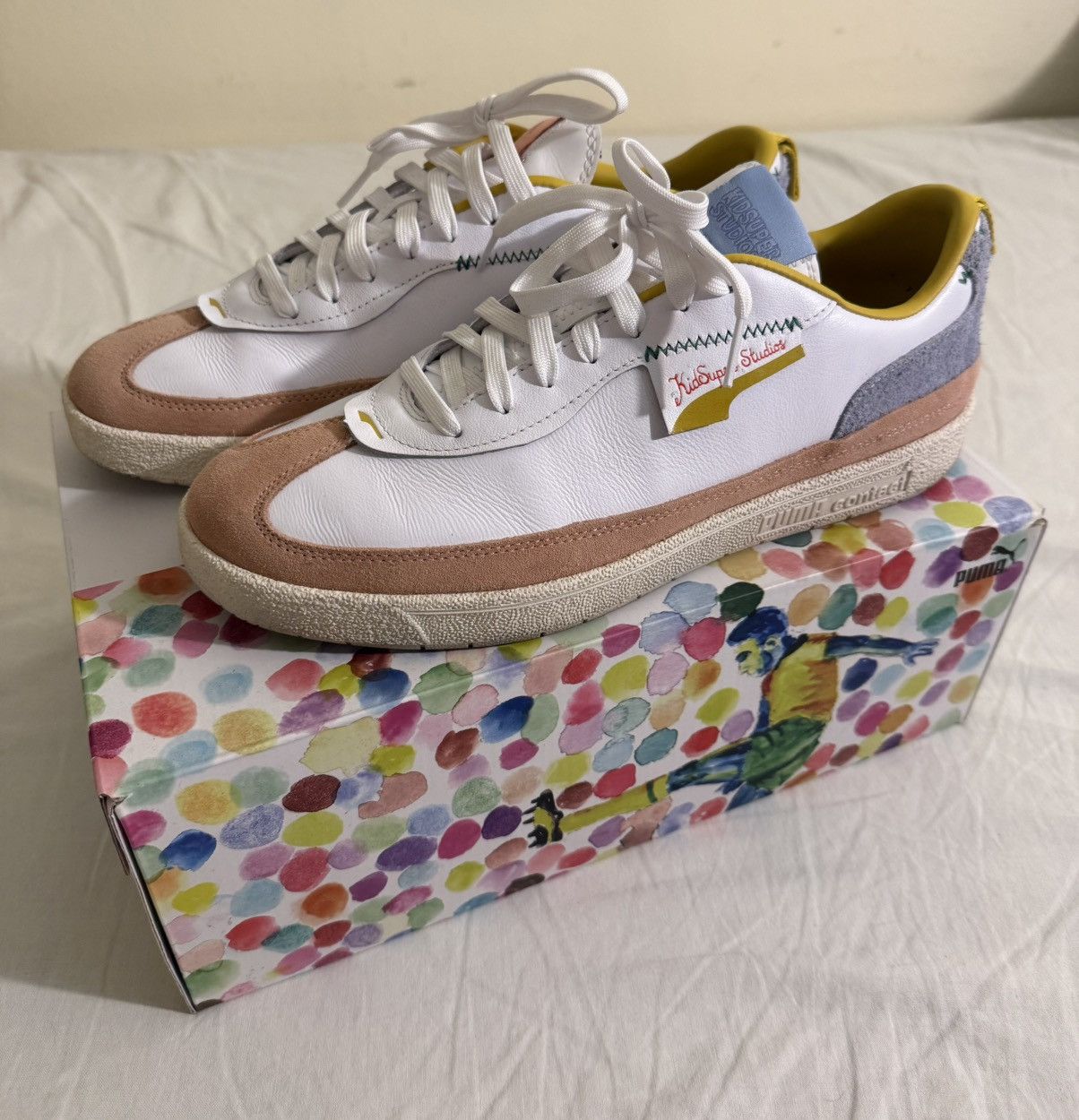 KidSuper × Puma Puma x KidSuper Oslo-City Sneakers White 10.5 Size US 10.5 / EU 43-44 - 1 Thumbnail