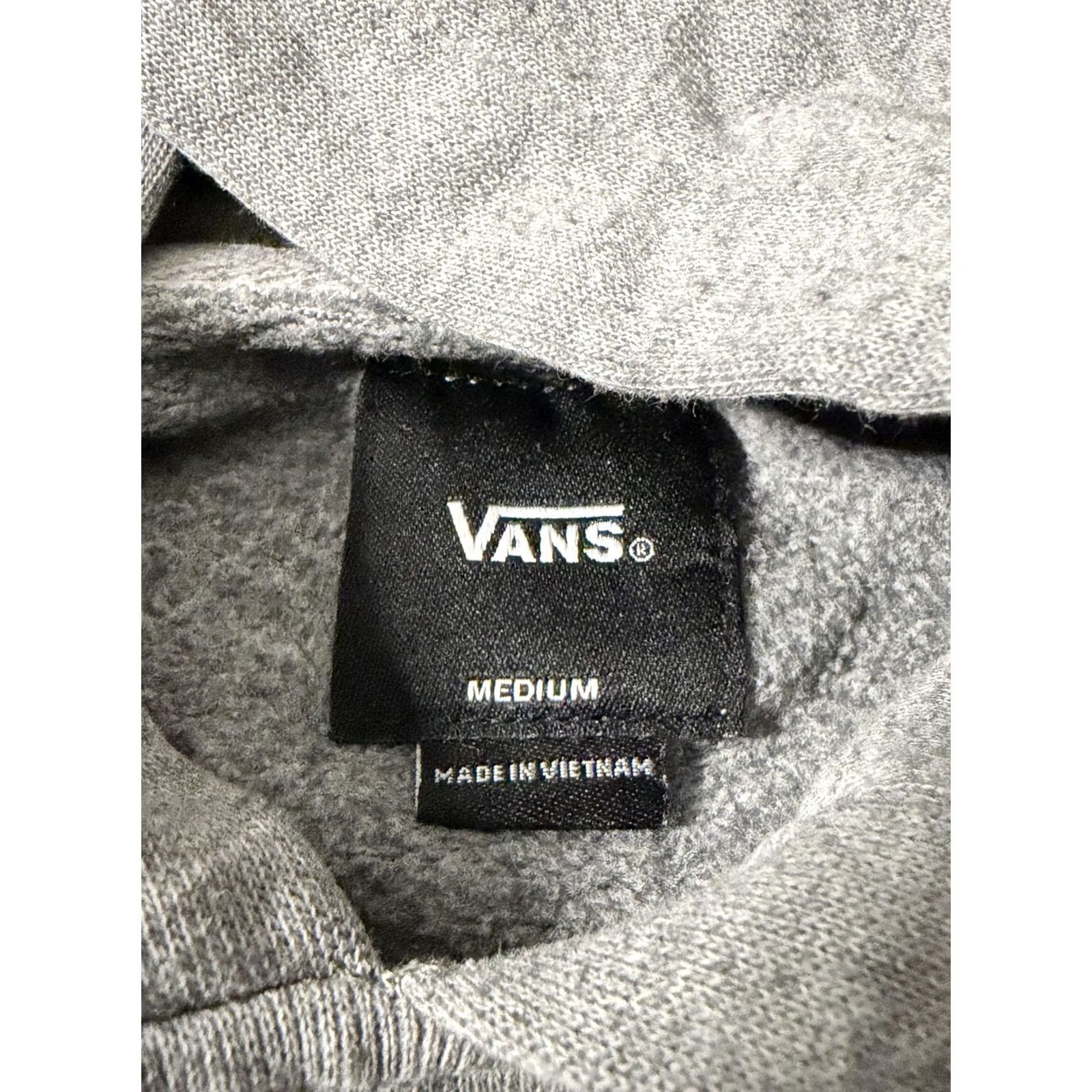 Vans VANS Hoodie Mens M Gray Logo Graphic Fleece Pullover Sweatshirt Skateboarding Size US M / EU 48-50 / 2 - 6 Thumbnail