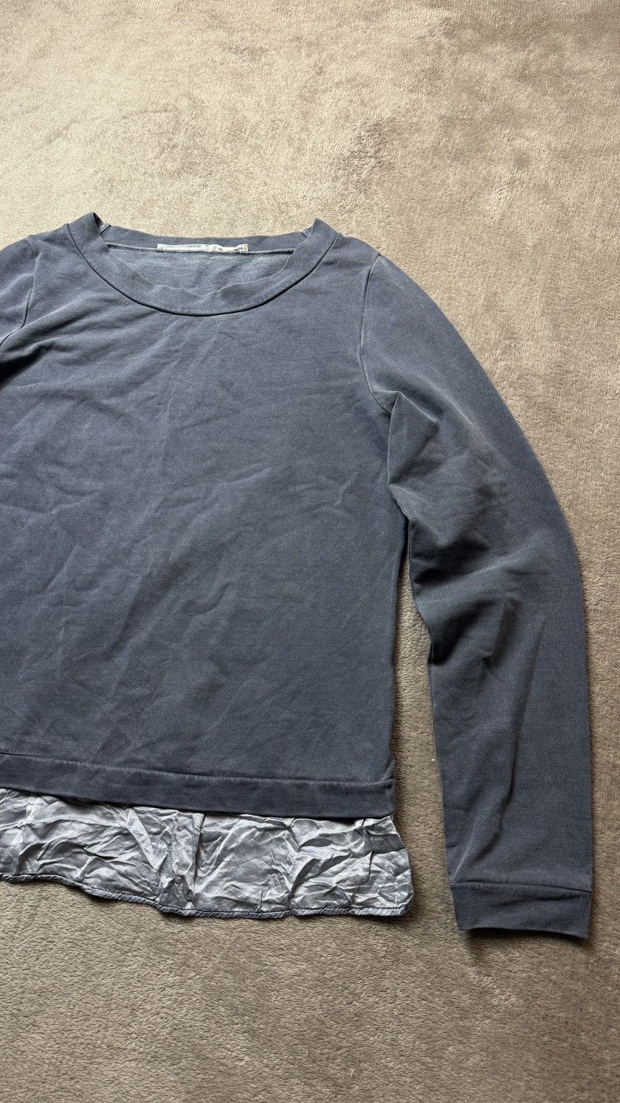 DOROTHEE SCHUMACHER Faded Grey Long sleeve silk Yohji LGB ysl versace cdg prada Size M / US 6-8 / IT 42-44 - 3 Thumbnail