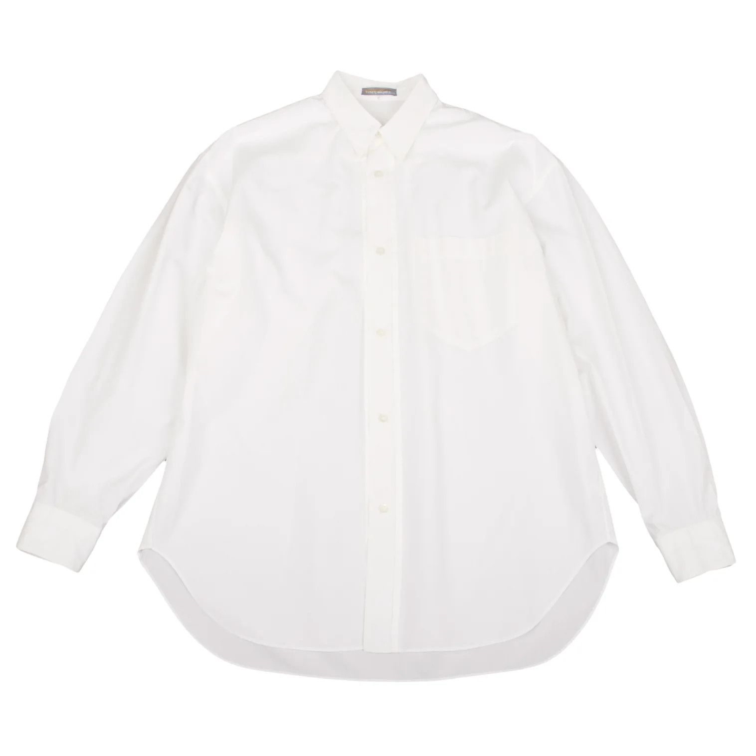 Issey Miyake Front Pleat Shirt in White, Size L Size US L / EU 52-54 / 3 - 1 Thumbnail