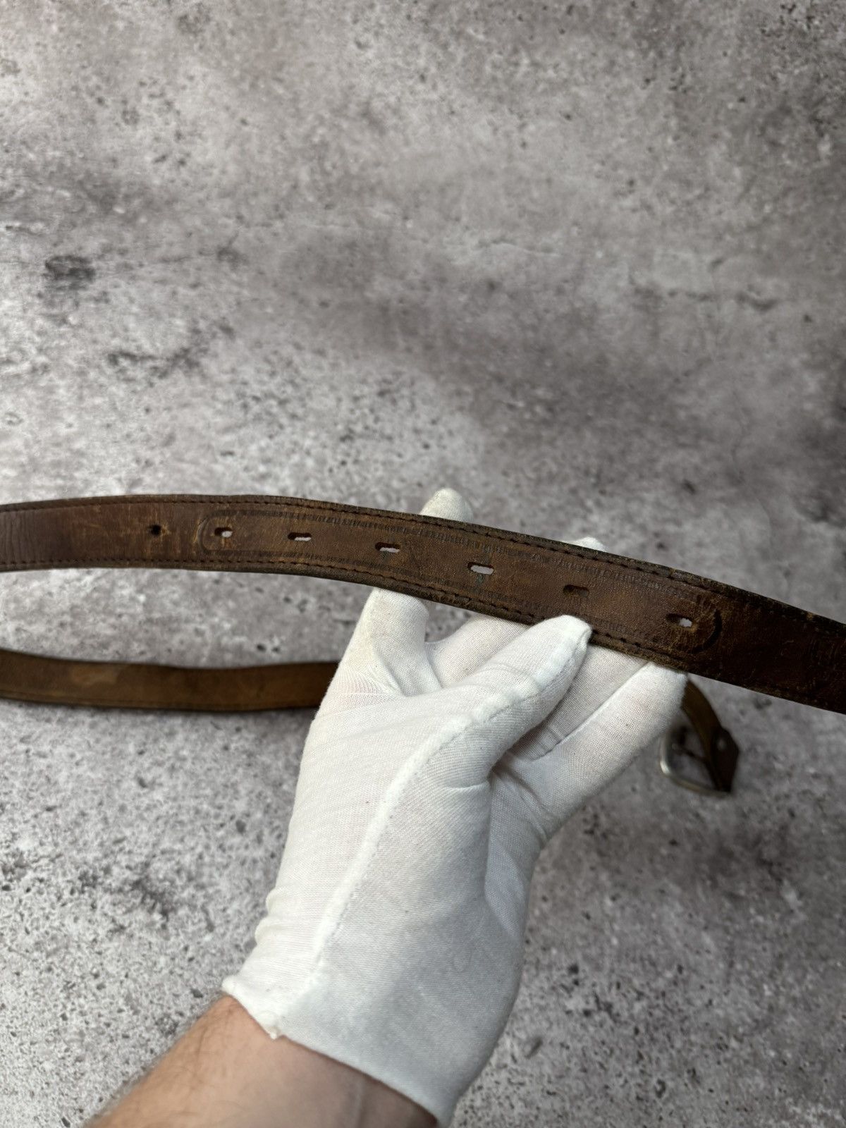 Levi's × Vintage Levi’s Leather Brown Belt Size ONE SIZE - 5 Thumbnail