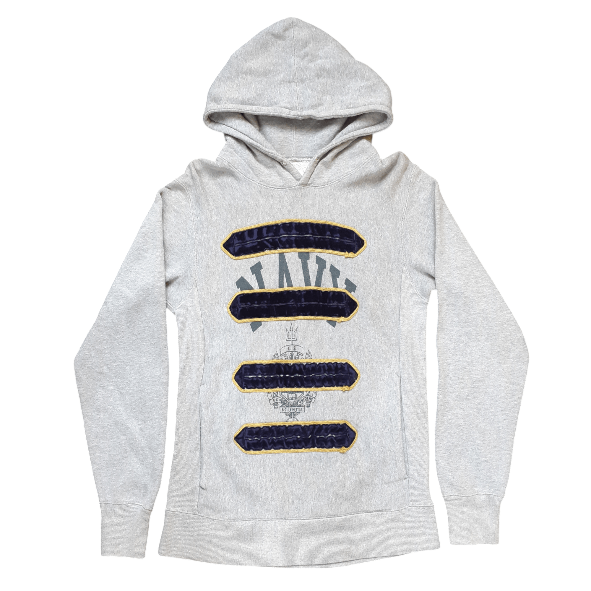Japanese Brand Sasquatchfabrix US Navy Dweller Hoodie 10AW Small Size S / US 4 / IT 40 - 1 Thumbnail
