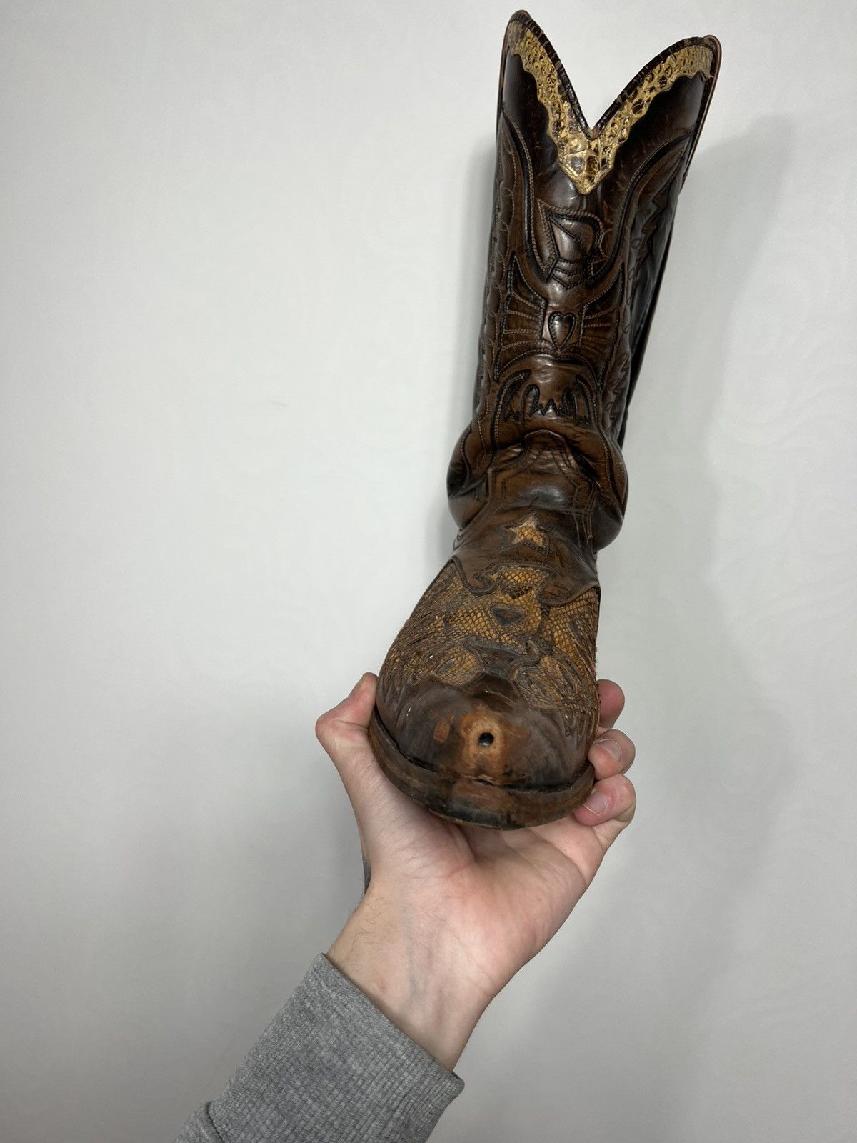 Vintage Vintage SENDRA Cowboy Leather Print Hand Tooled Boots Shoes Size US 10 / EU 43 - 7 Thumbnail