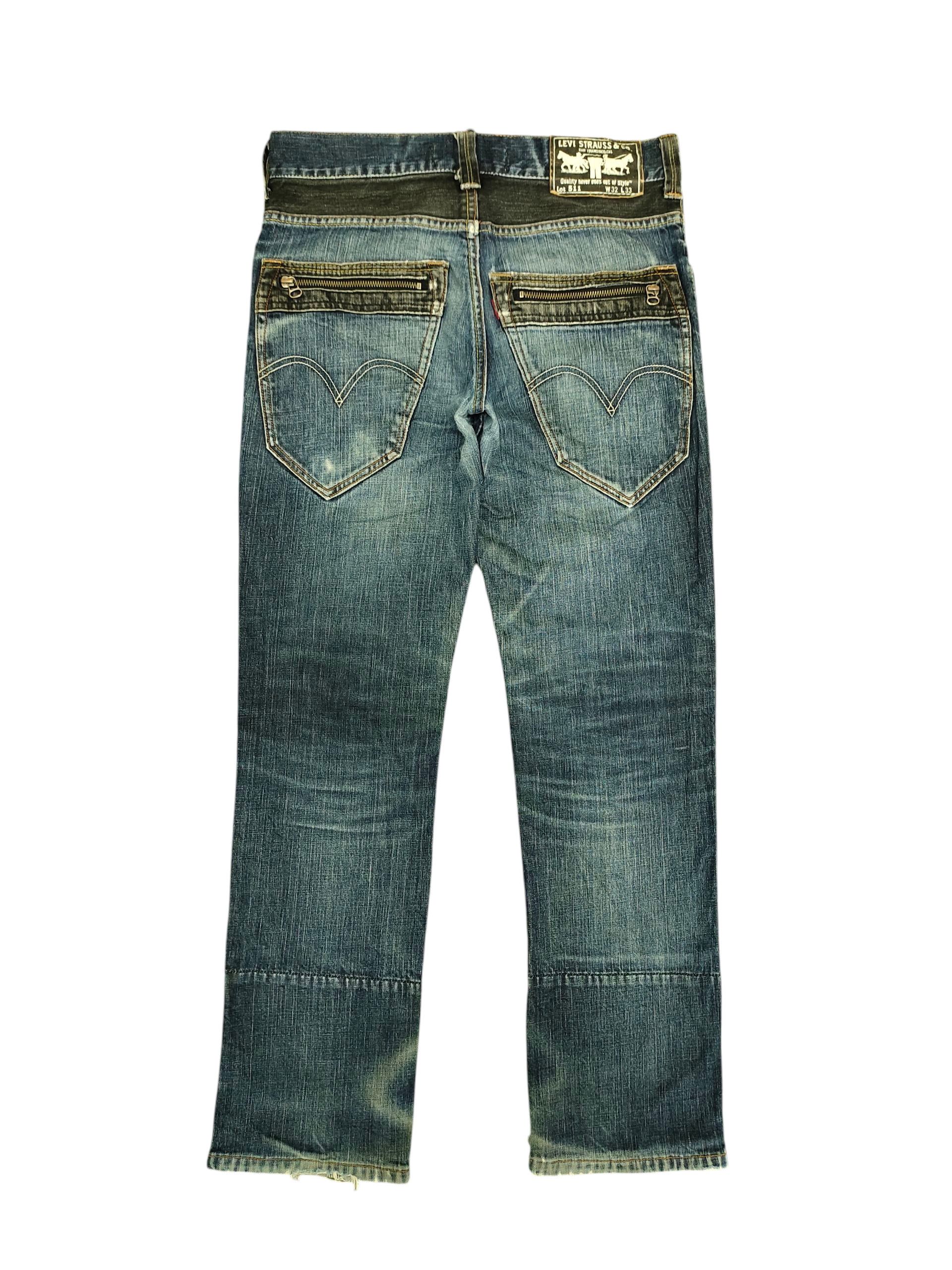 Kapital Vintage Levis 511 Slim Jeans - Distress Faded Grunge Denim Size US 32 / EU 48 - 8 Thumbnail