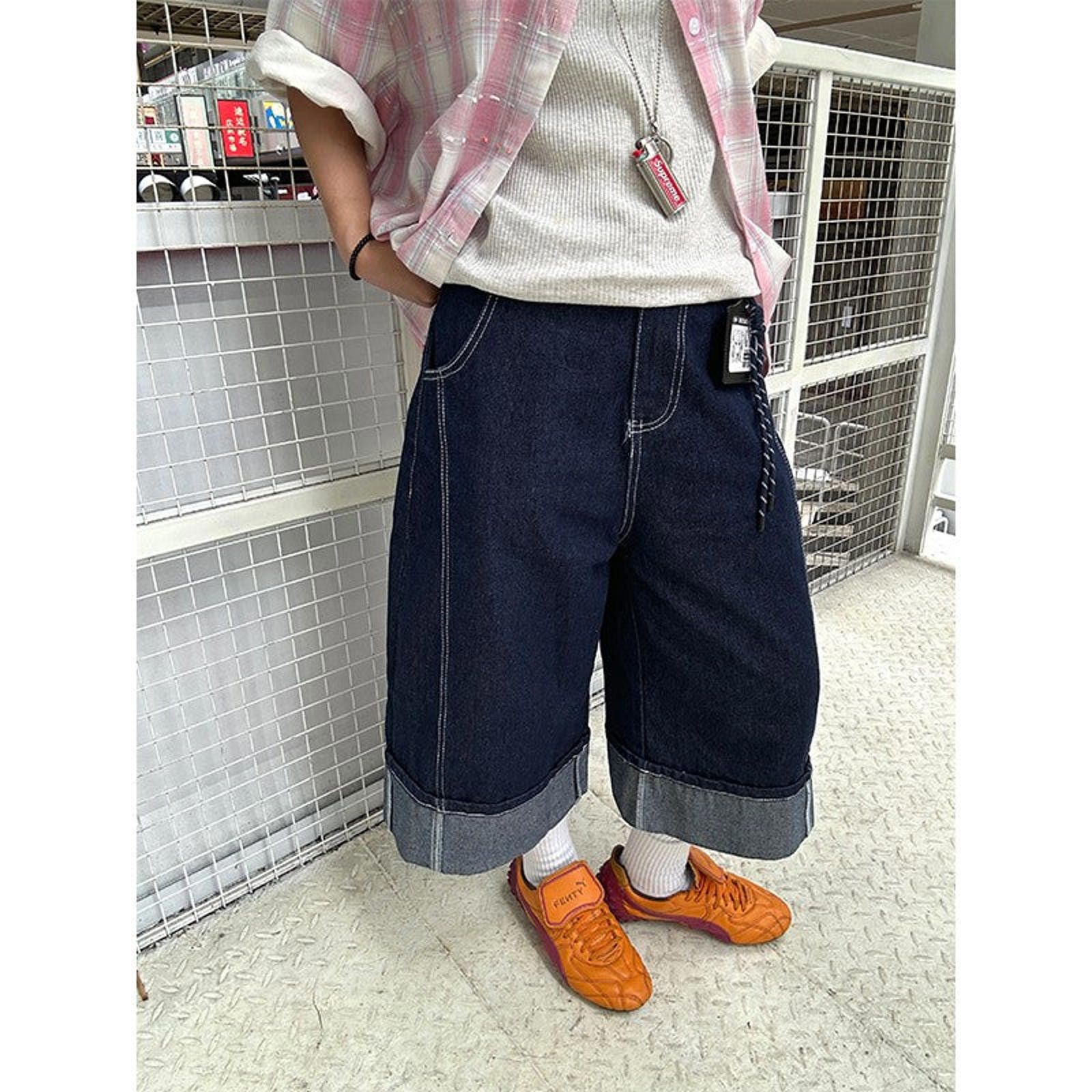 Jean Navy Blue Denim Jorts Size US 32 / EU 48 - 1 Thumbnail