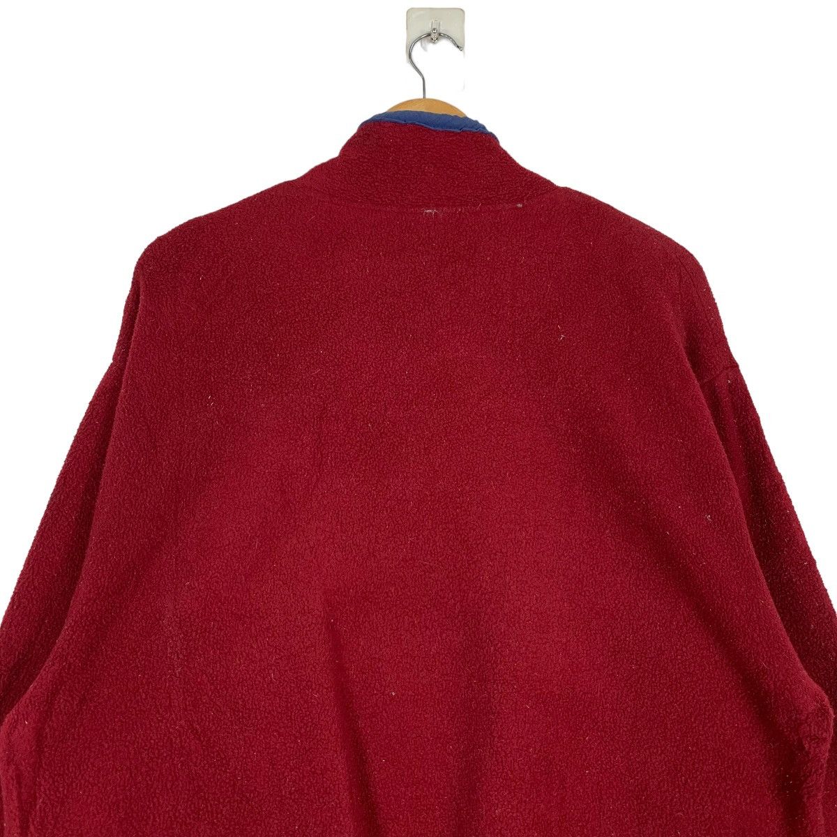 Other 90's Made in USA Half Button Pullover Red Fleece #1139-C52 Size US M / EU 48-50 / 2 - 8 Thumbnail