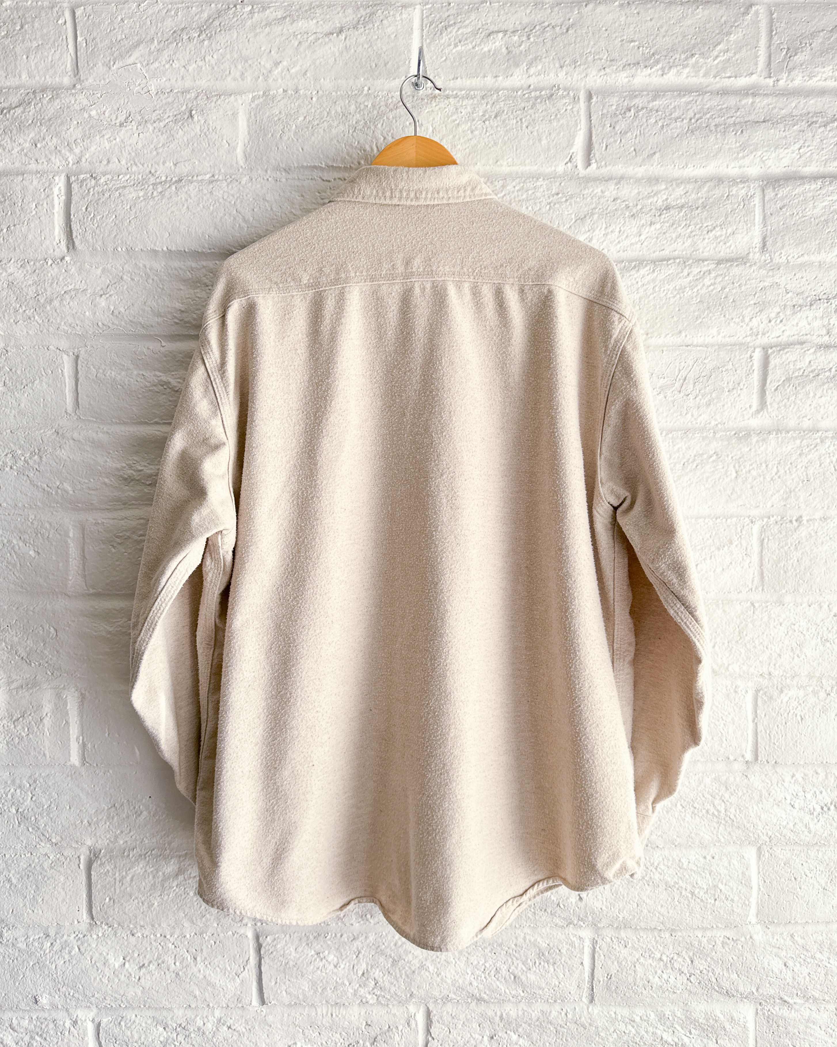 Carhartt Vintage 90s Carhartt Chamois Cotton Flannel Shirt Beige XL Size US XL / EU 56 / 4 - 4 Thumbnail