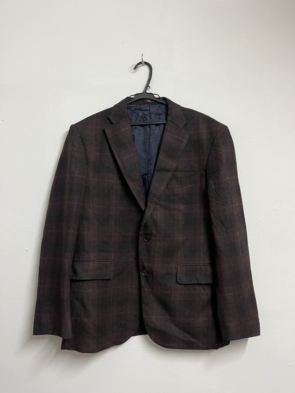 Ermenegildo Zegna 🔥Super Luxurious Zegna Cashmere Wool Shadow Plaid Blazers Size US L / EU 52-54 / 3 - 1 Thumbnail