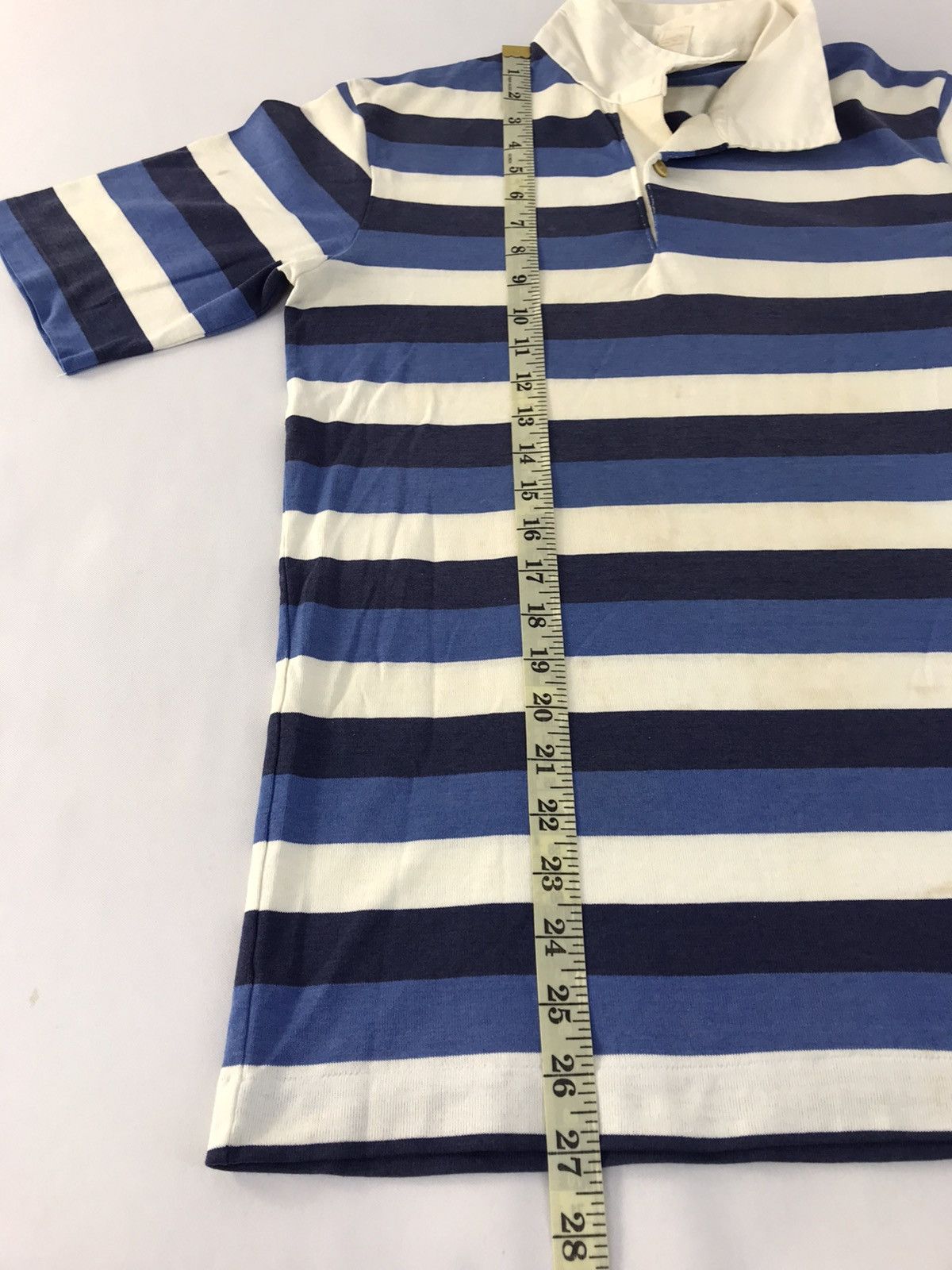 Hang Ten Vintage 80s Hang Ten Striped Rugby Surf Polo Tee T-shirt Size US S / EU 44-46 / 1 - 10 Thumbnail