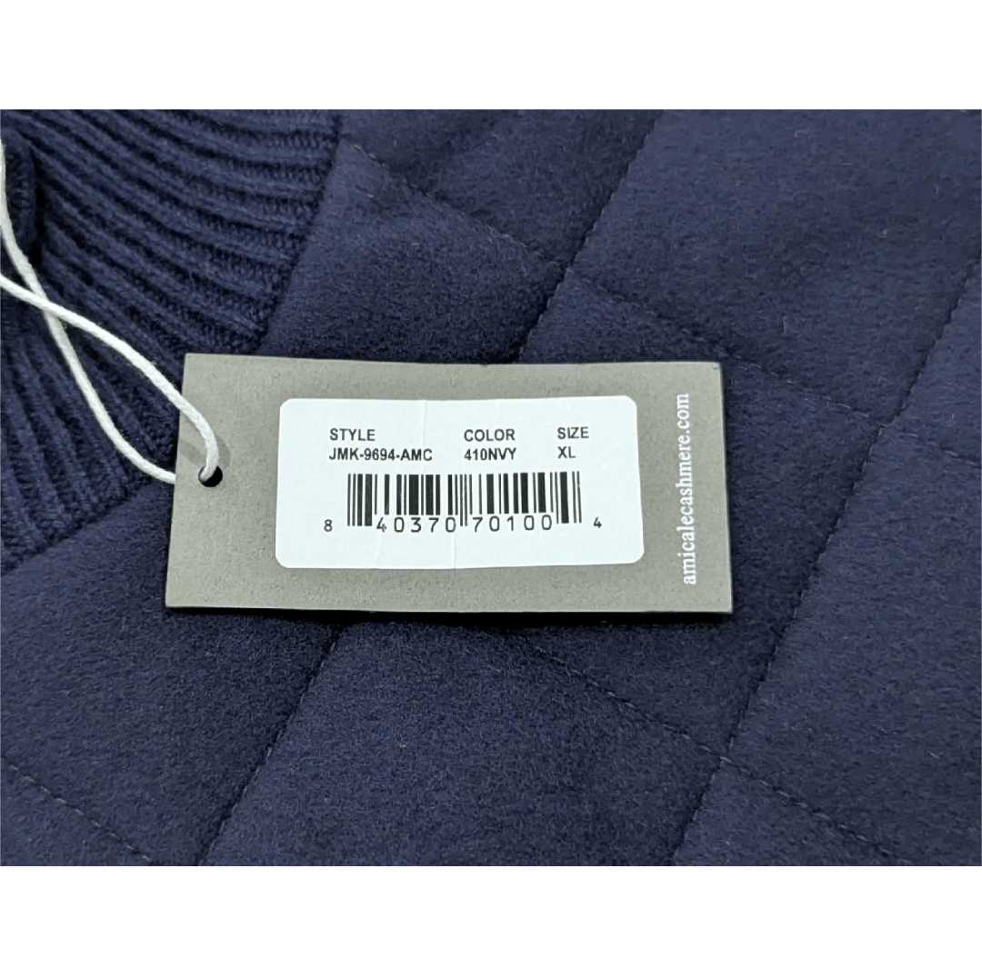 Other AMICABLE Mixed Media Wool Blend Puffer Jacket Navy XL Size US XL / EU 56 / 4 - 7 Thumbnail