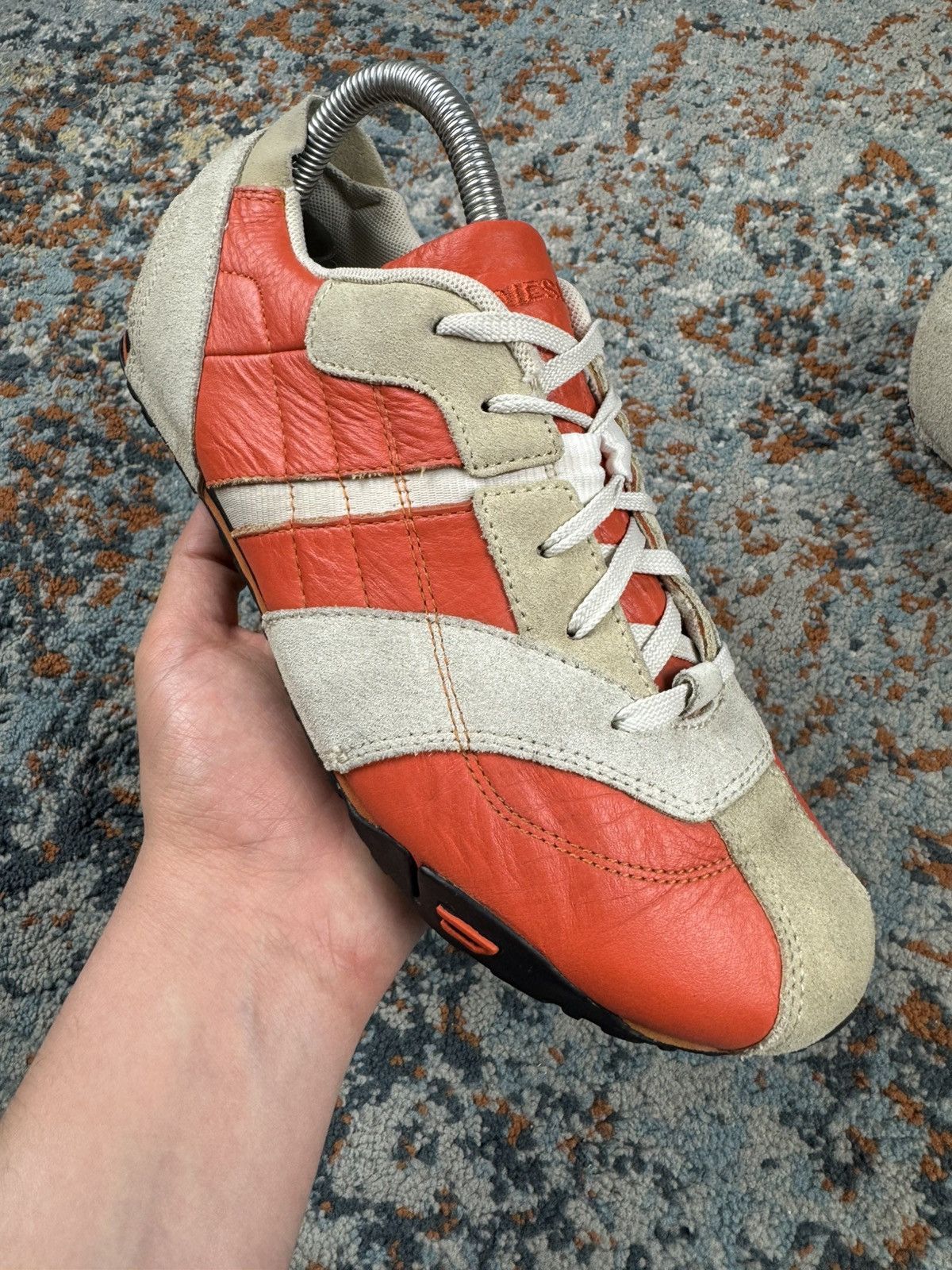 Diesel × Vintage Vintage 2000s Diesel low profile leather suede sneakers Size US 8 / IT 38 - 11 Thumbnail