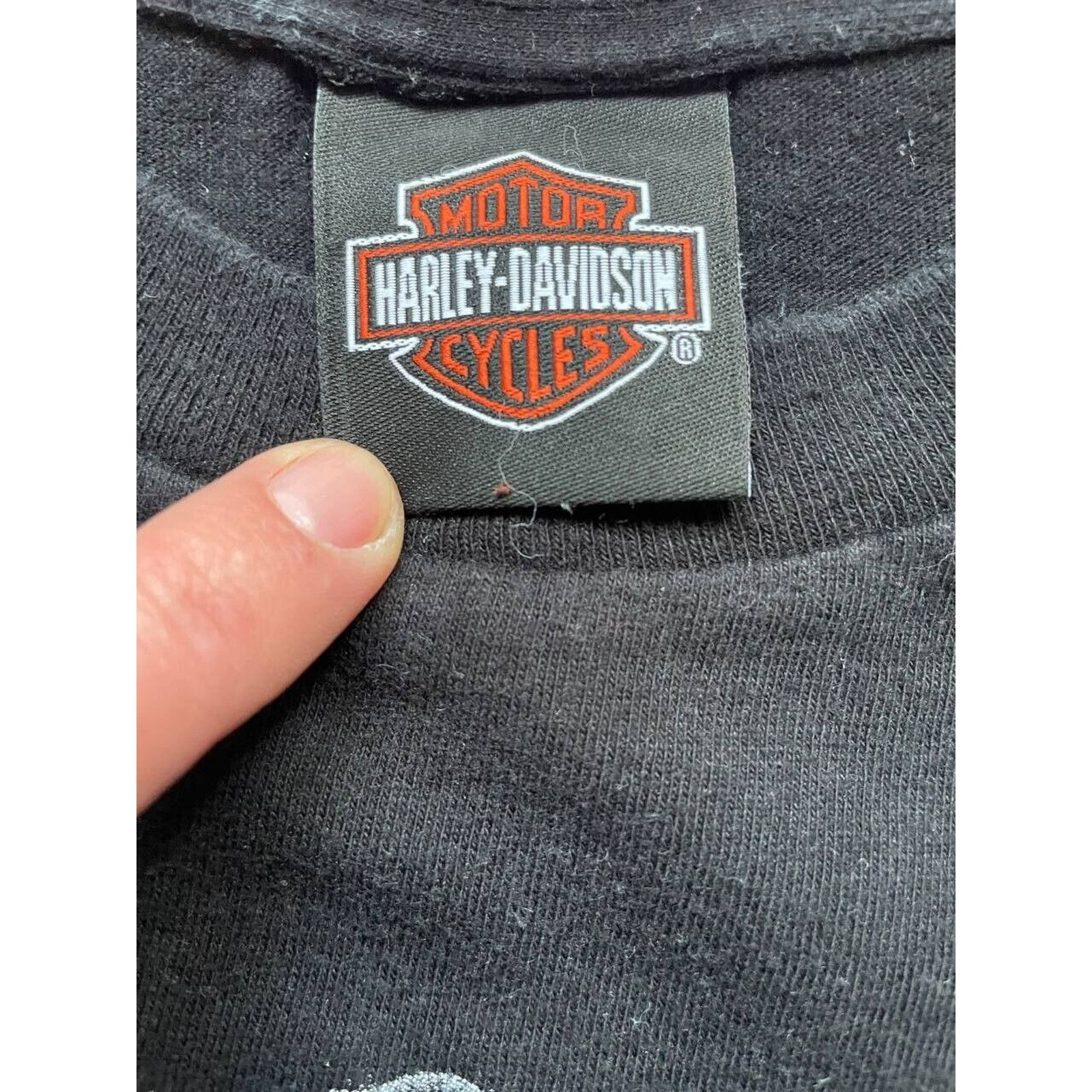 Harley Davidson × Vintage Vintage Harley-Davidson Skull Biker T Shirt Black Size XL Size US XL / EU 56 / 4 - 3 Thumbnail