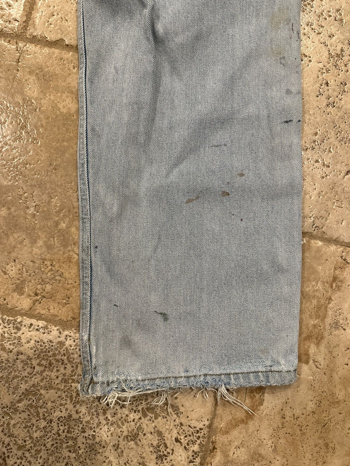 Levi's Vintage Clothing Vintage Relaxed Painter Thrashed Distressed Blue Denim Jeans Size US 36 / EU 52 - 9 Thumbnail