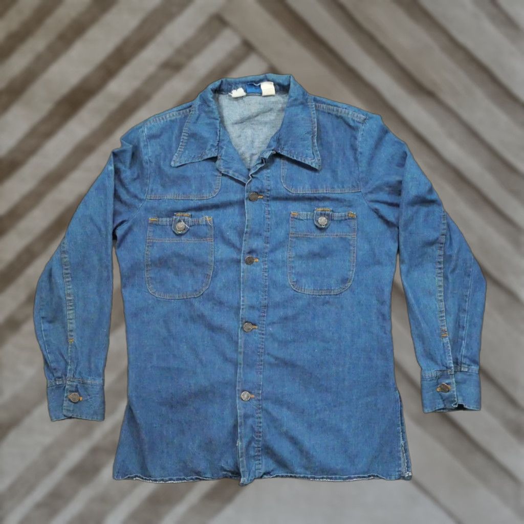Sears VINTAGE Jeans Joint Jacket Mens M Blue Denim Western Chore Sears 70s Jeans Joint Jacket Mens M Blue Denim Western Chore Sears 70s Size US 31 - 1 Thumbnail
