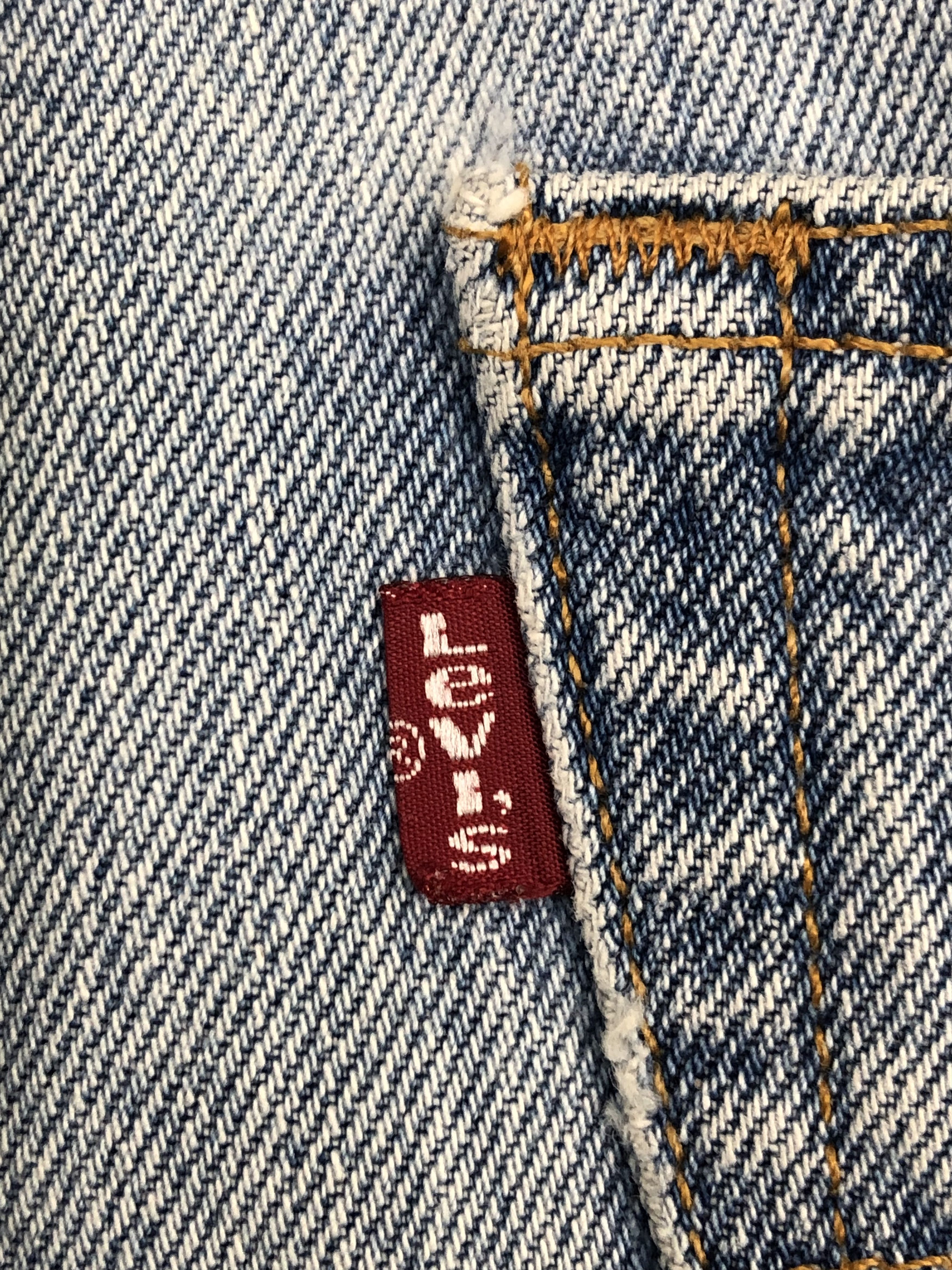 Levi's Vintage 90s Levis 501 Faded Blue Button Fly Jeans DPP0040 Size US 36 / EU 52 - 6 Thumbnail