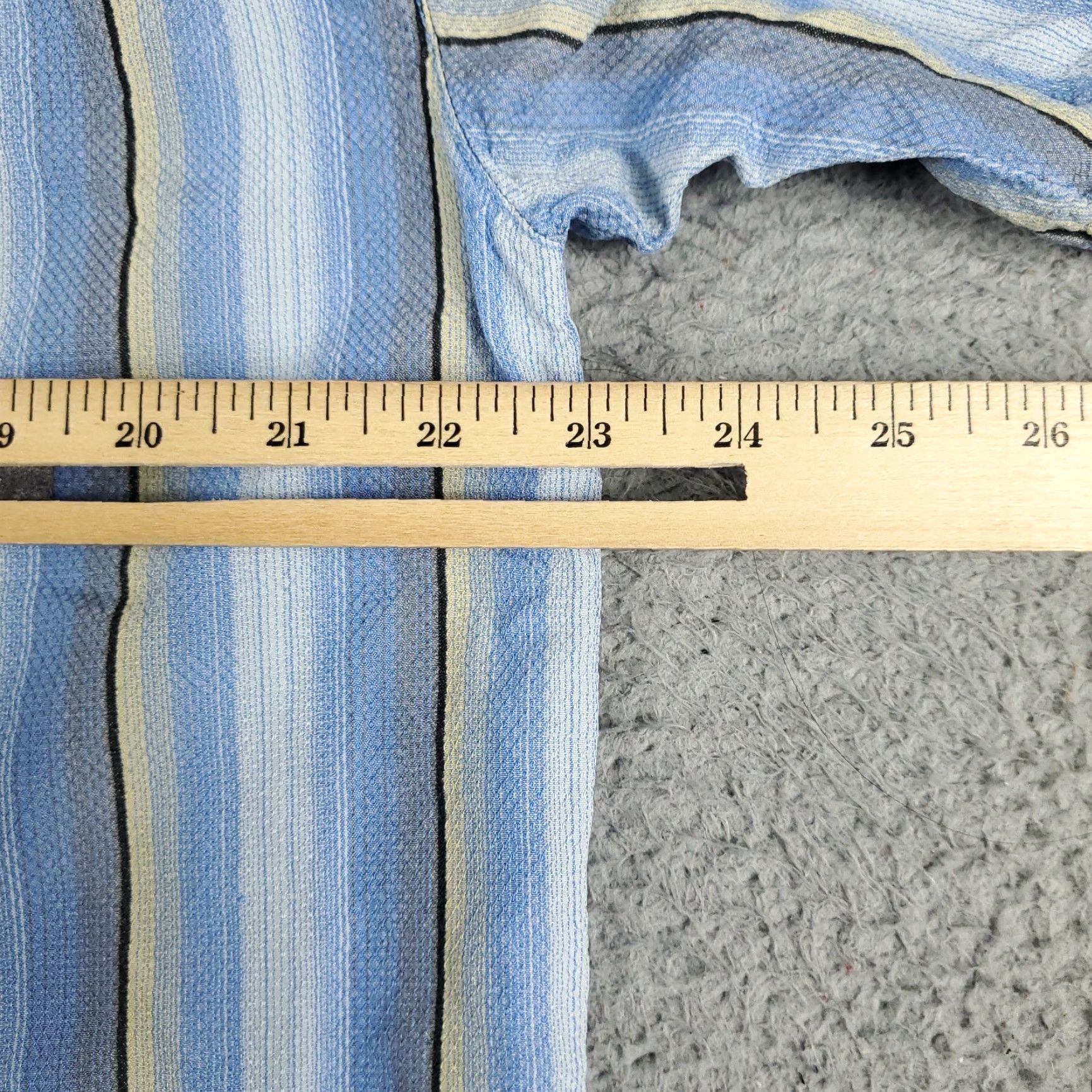 Tommy Bahama Tommy Bahama Shirt Mens M Blue Striped Hawaiian Button-Up Short Sleeve Silk Size US M / EU 48-50 / 2 - 5 Thumbnail