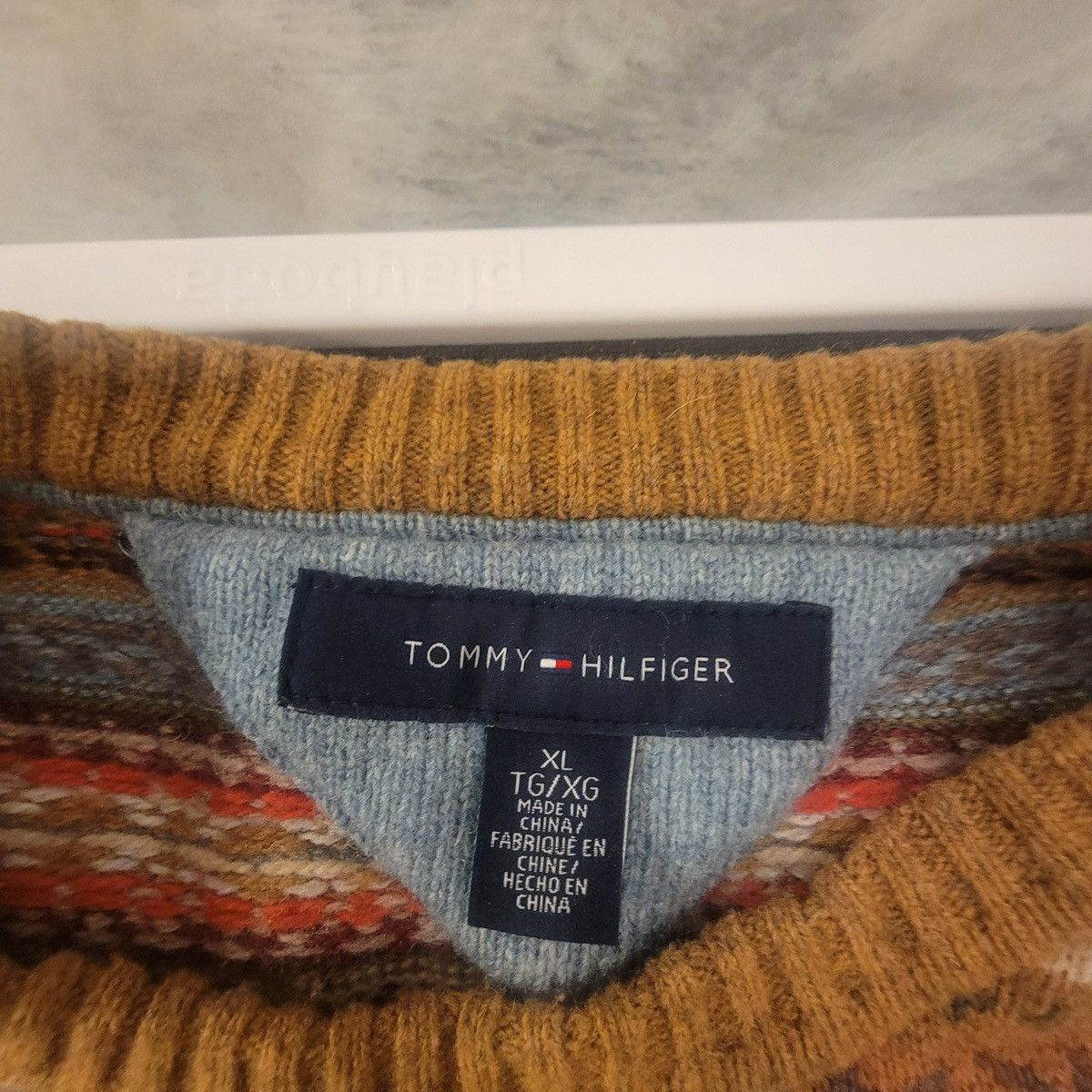 Tommy Hilfiger Tommy Hilfiger Lambswool Blend Fair Isle Nordic Sweater Size US XL / EU 56 / 4 - 3 Thumbnail