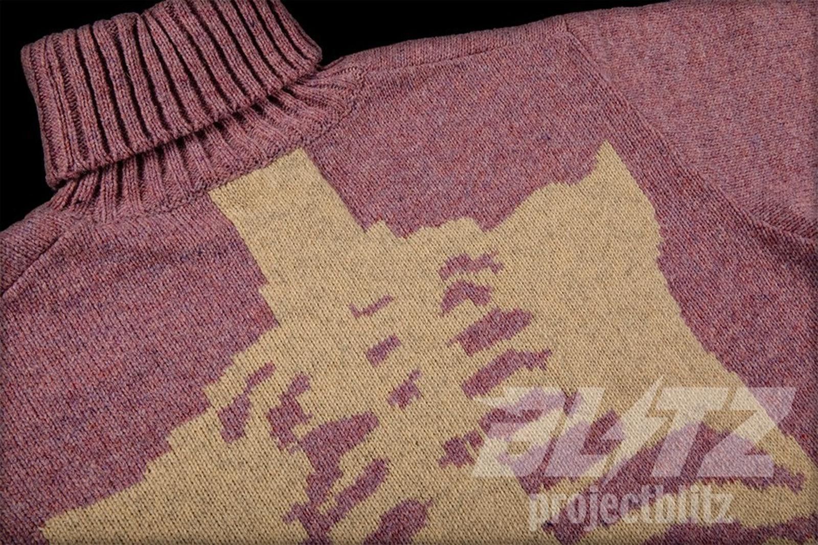 Kapital Kountry Kapital 5G Bone Knit High Neck Sweater Purple Size 3 Size US L / EU 52-54 / 3 - 3 Thumbnail