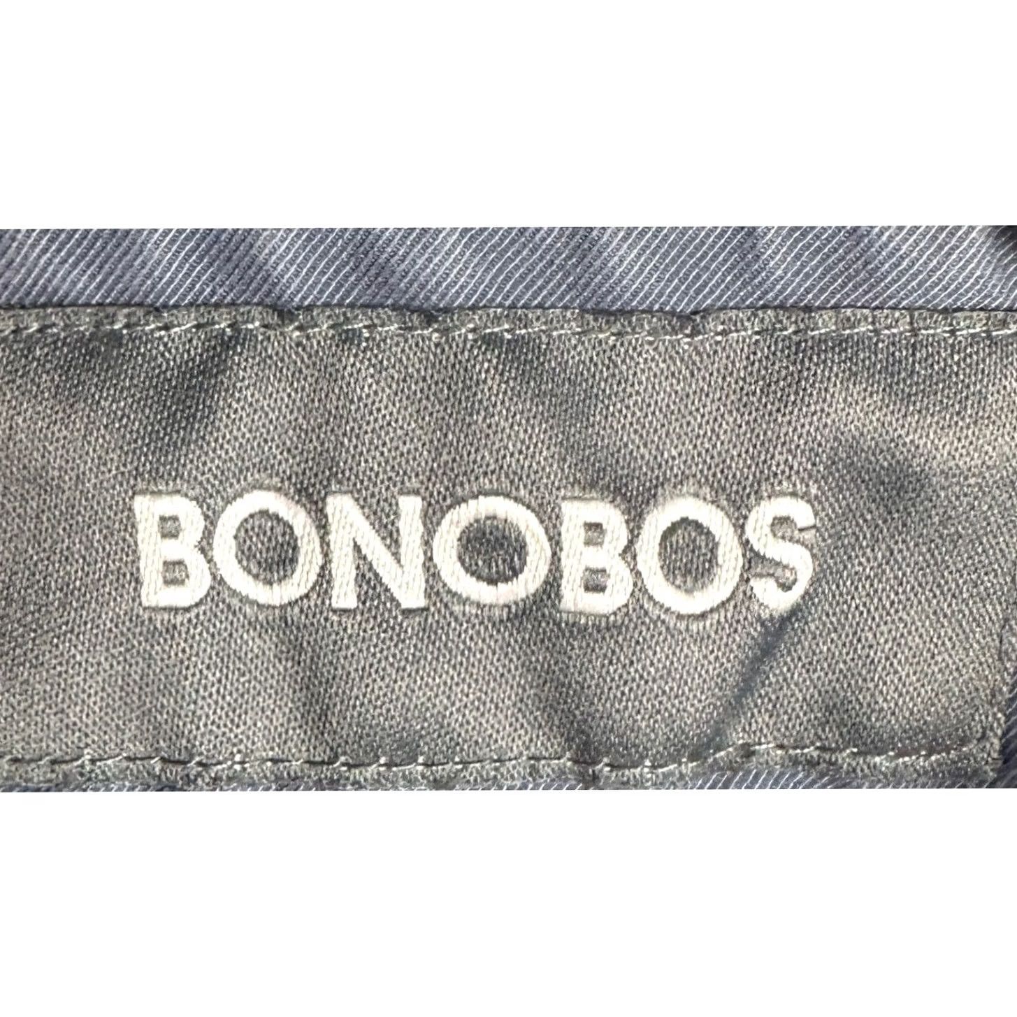Bonobos Bonobos Chino Shorts Mens 31x9 Flat Front Blue Slate 98% Cotton 2% Lycra Casual Travel Size US 31 - 3 Thumbnail