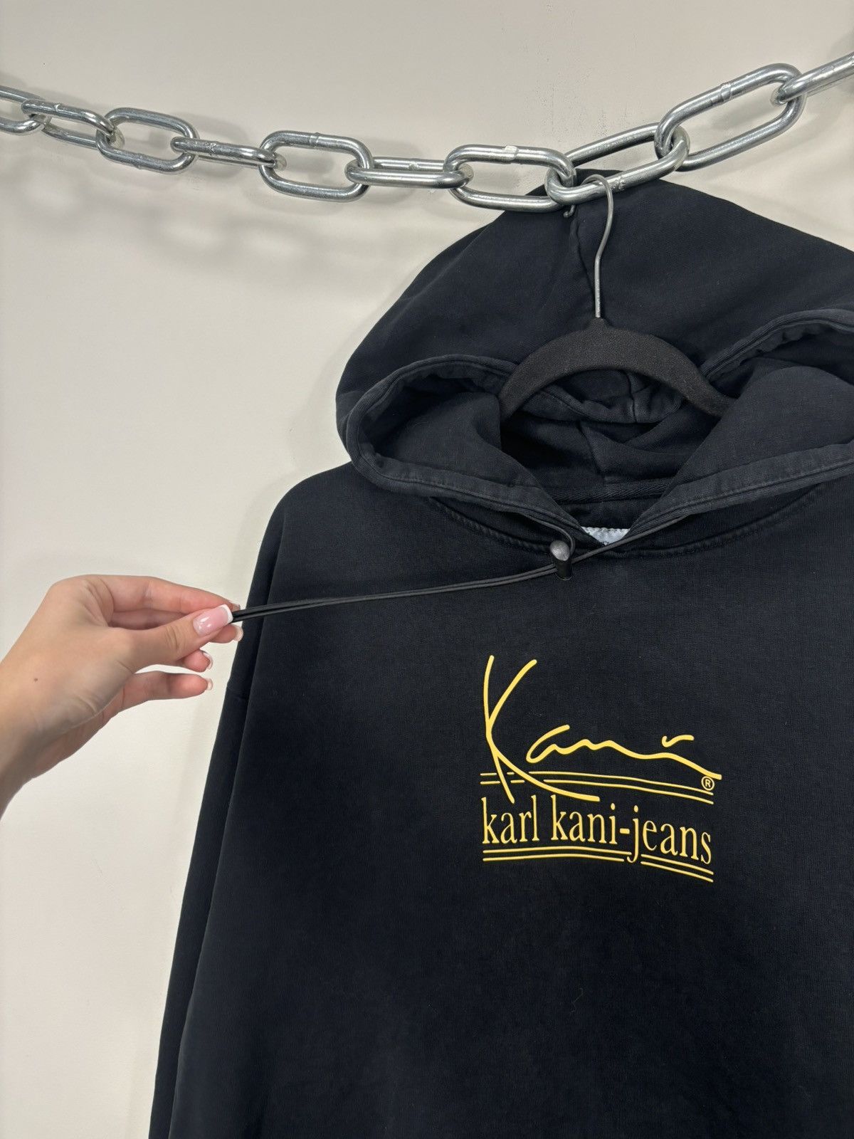 Karl Kani Vintage Karl Kani Jeans Y2K Hype Big Logo Baggy Black Hoodie Size US L / EU 52-54 / 3 - 5 Thumbnail