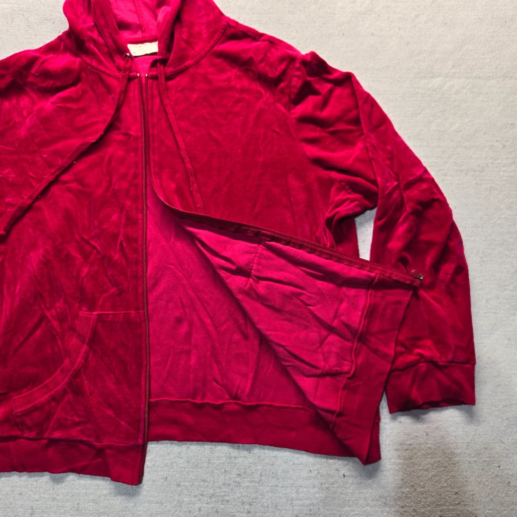 Vintage Bobbie Brooks Red Full Zip Hoodie Sweater Long Sleeve Adult Women's Plus Size 3X Size XXL / US 16-18 / IT 52-54 - 4 Thumbnail