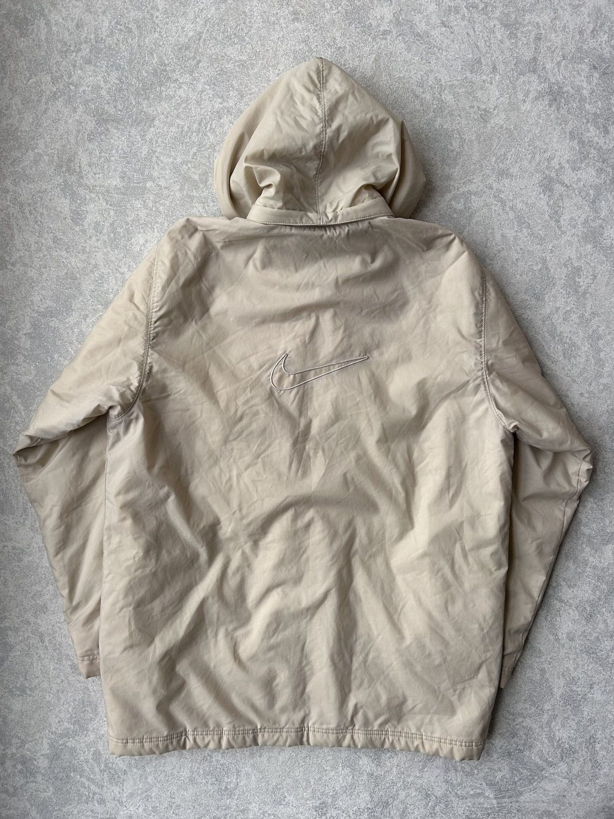 Nike Vintage Nike Swoosh Big Logo Puffer Coat Jacket Size US L / EU 52-54 / 3 - 3 Thumbnail