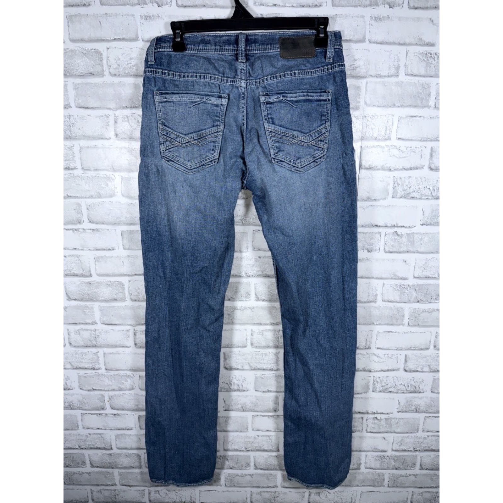 BKE BKE Alec Straight Leg Blue Jeans Mens 30x34 Size US 30 / EU 46 - 7 Thumbnail