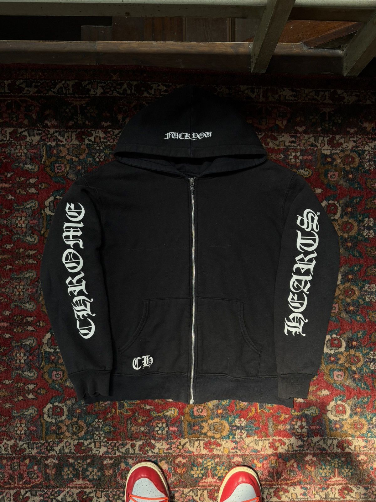 Chrome Hearts × Vintage Vintage Chrome heart Hoodie F*ck Size US M / EU 48-50 / 2 - 4 Thumbnail