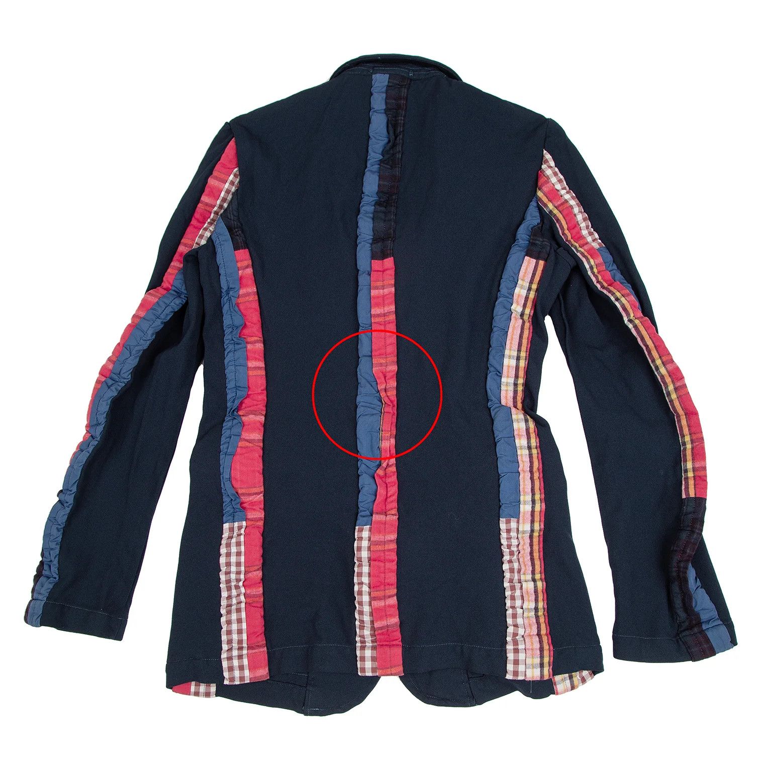 Comme des Garcons Homme Plus Seamline Design Polyester Jacket in Navy Blue, Size S Size US S / EU 44-46 / 1 - 11 Thumbnail