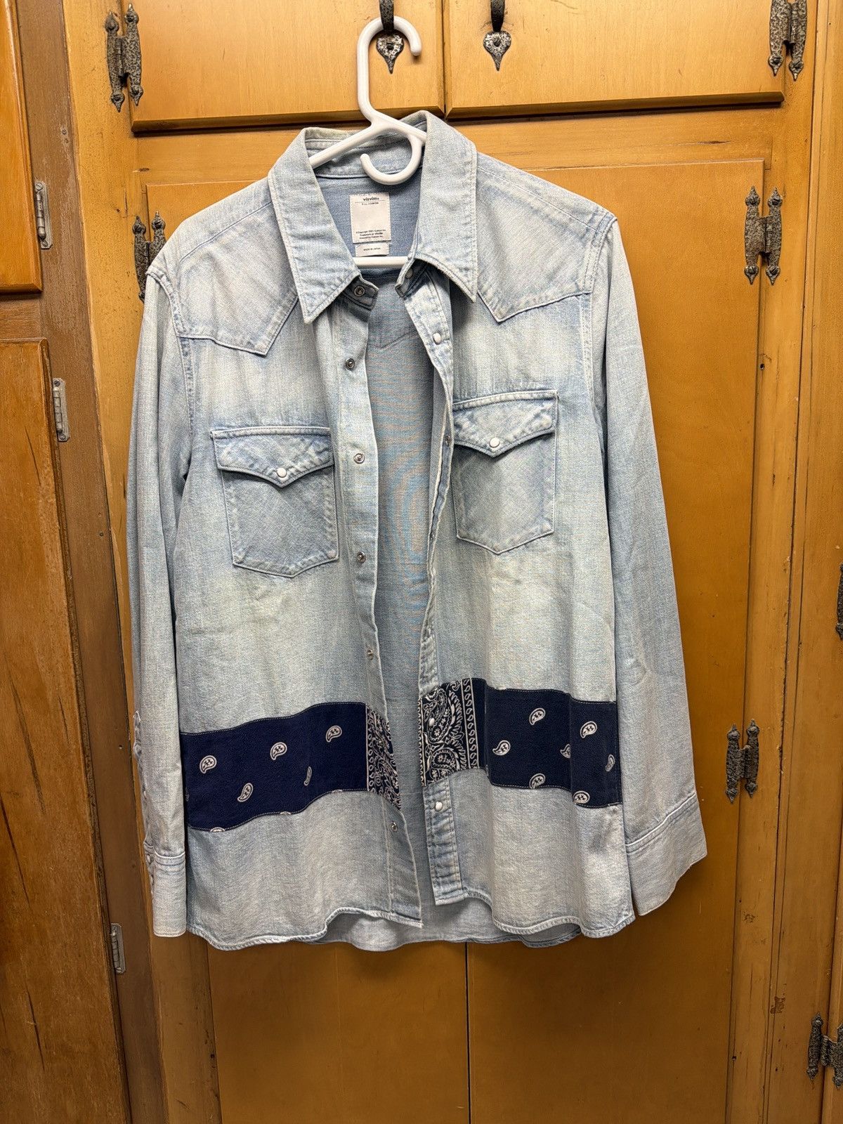 Visvim Visvim aw17 cashew bandana denim shirt Size US M / EU 48-50 / 2 - 3 Thumbnail