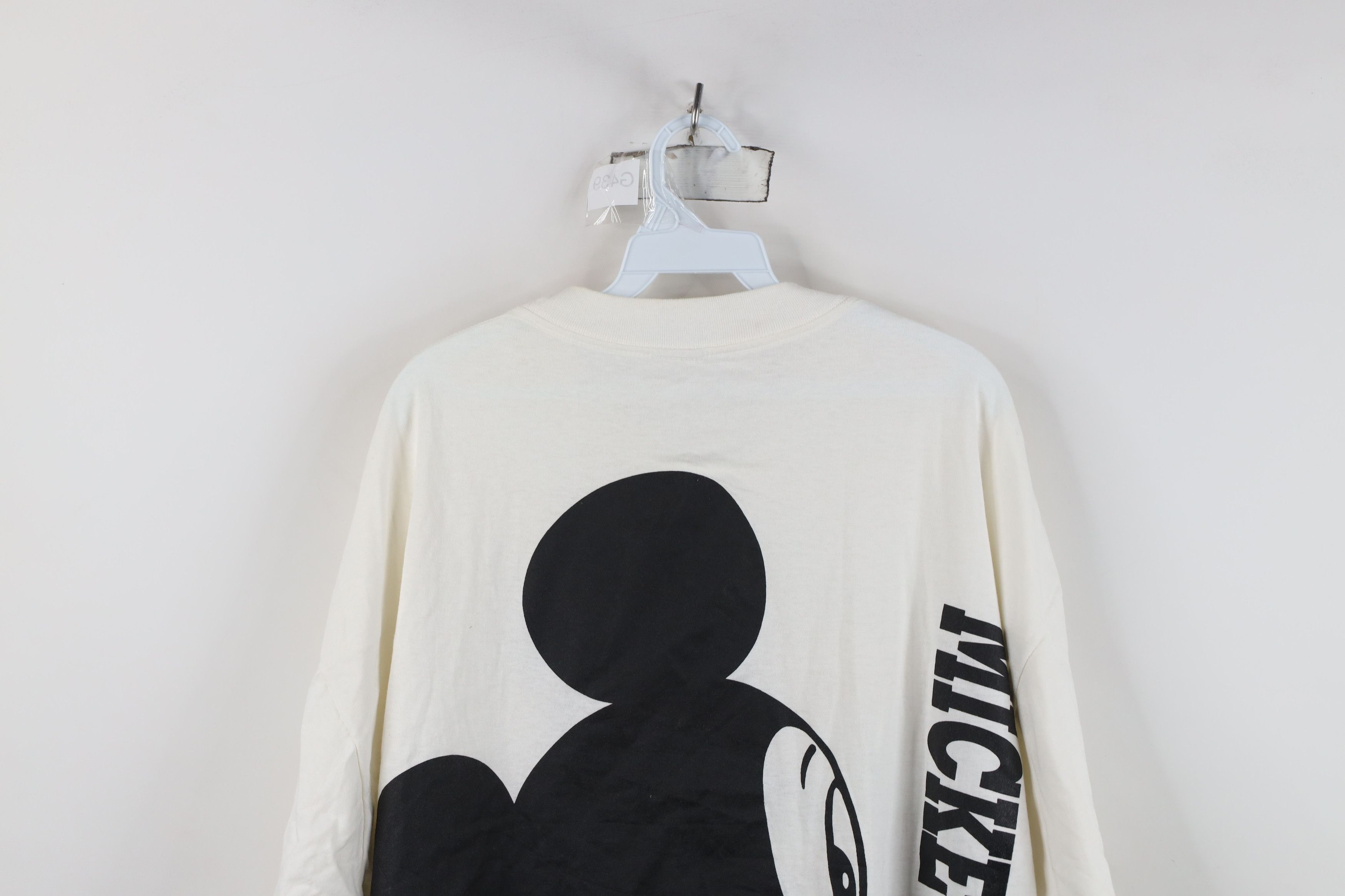 Disney Vintage 90s Disney Big Logo Mickey Mouse T-Shirt White USA Size US XXL / EU 58 / 5 - 15 Thumbnail