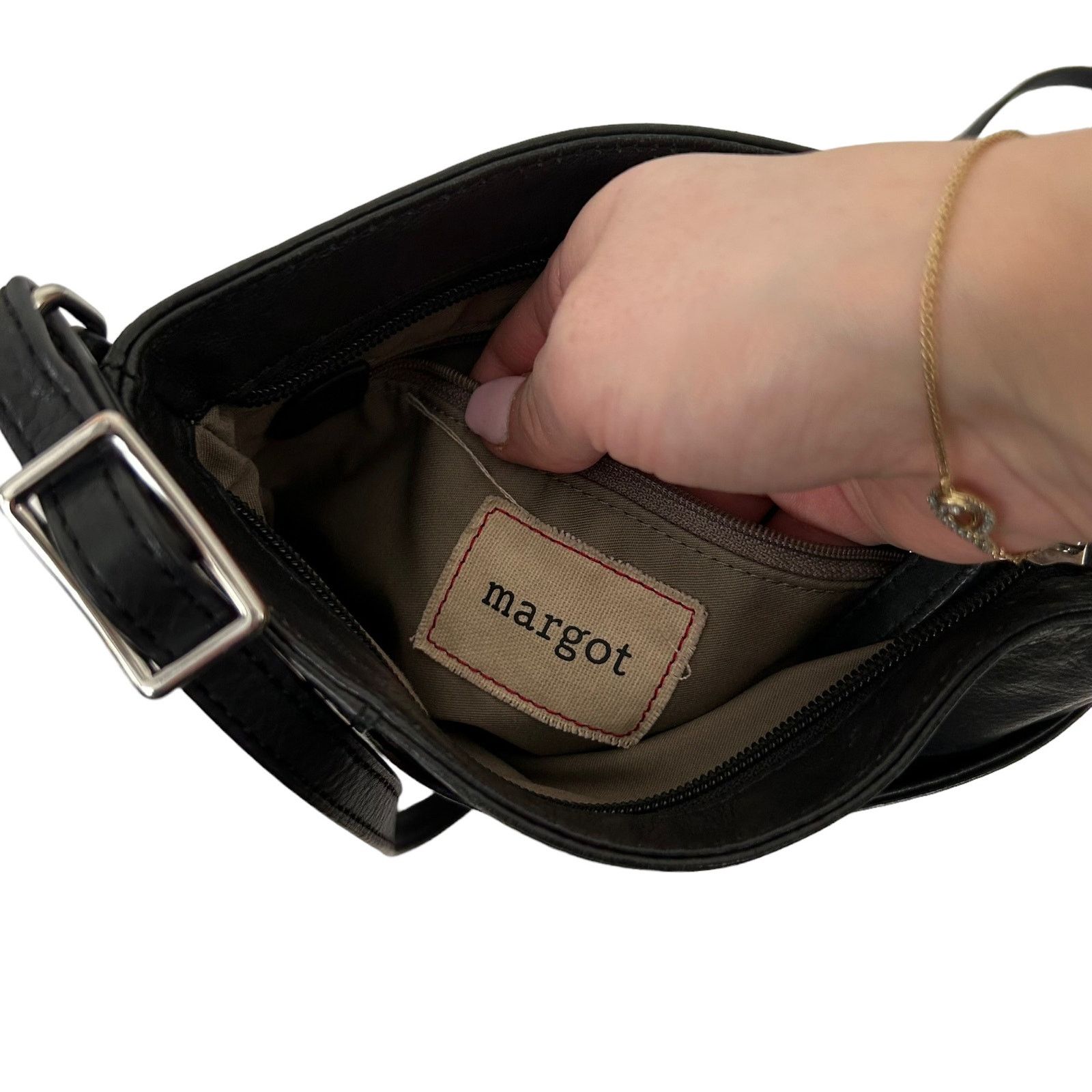 Other Margot Black Leather Crossbody Bag Size ONE SIZE - 6 Thumbnail
