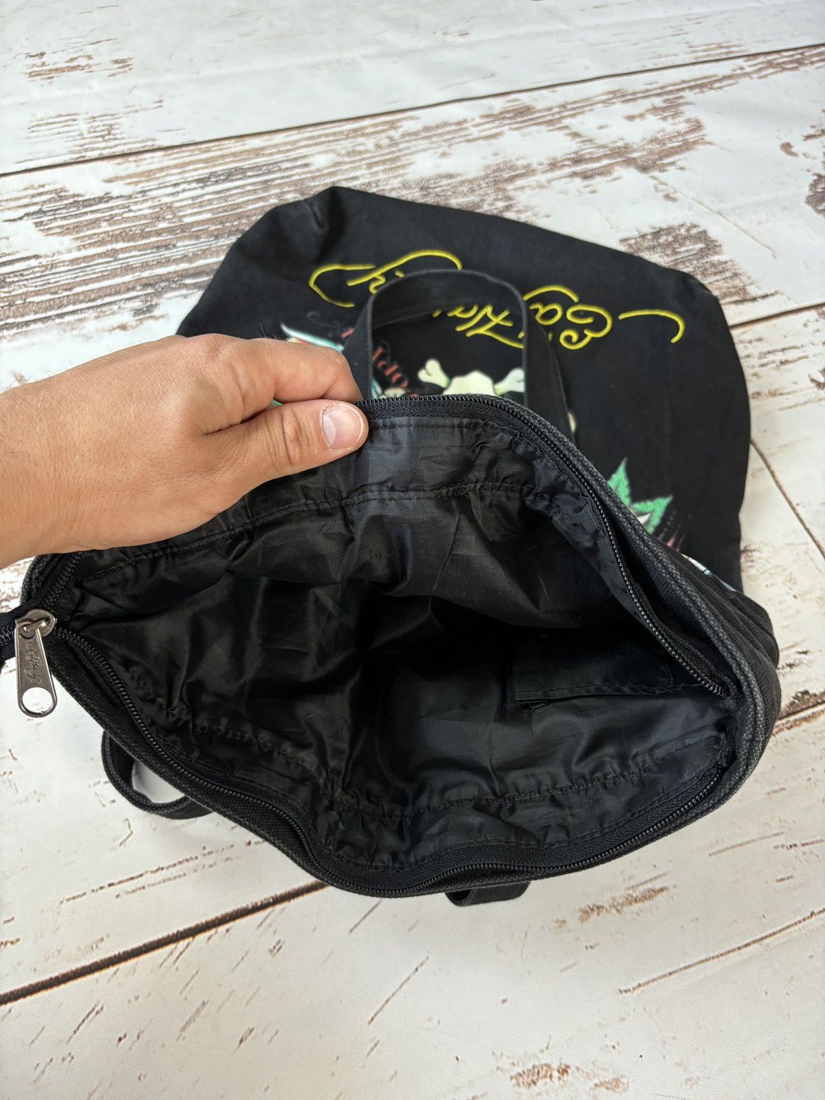 Ed Hardy Ed Hardy Vintage Shopper Tote Bag Y2K Size ONE SIZE - 6 Thumbnail