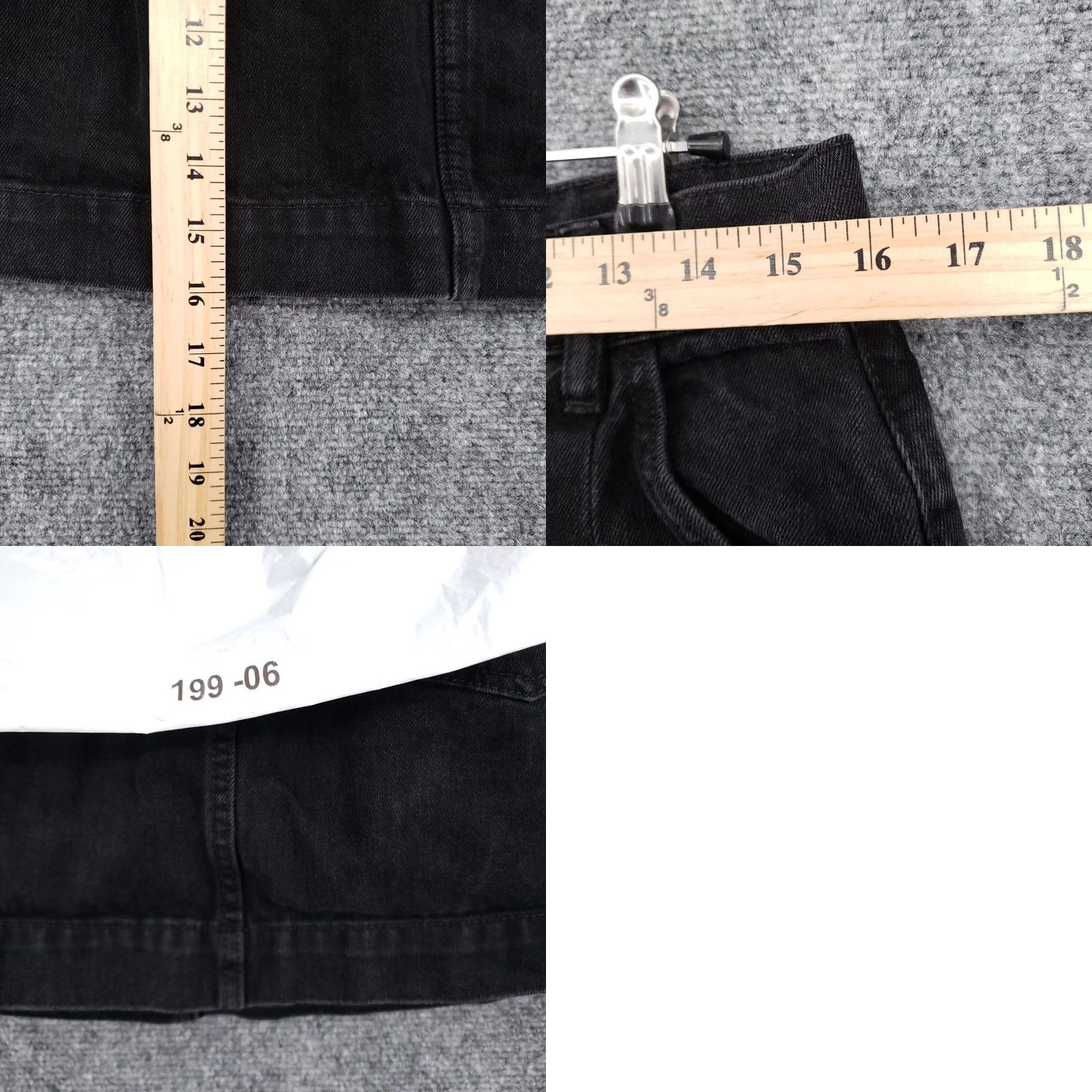 Vintage We The Free Skirt Womens 30 Black Mini Short Zip Closure Denim Casual Size 30" / US 8 / IT 44 - 8 Thumbnail