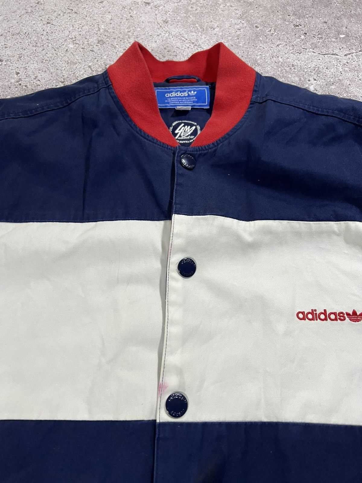 Adidas Vintage Adidas Varsity Bomber Jacket Size US L / EU 52-54 / 3 - 5 Thumbnail