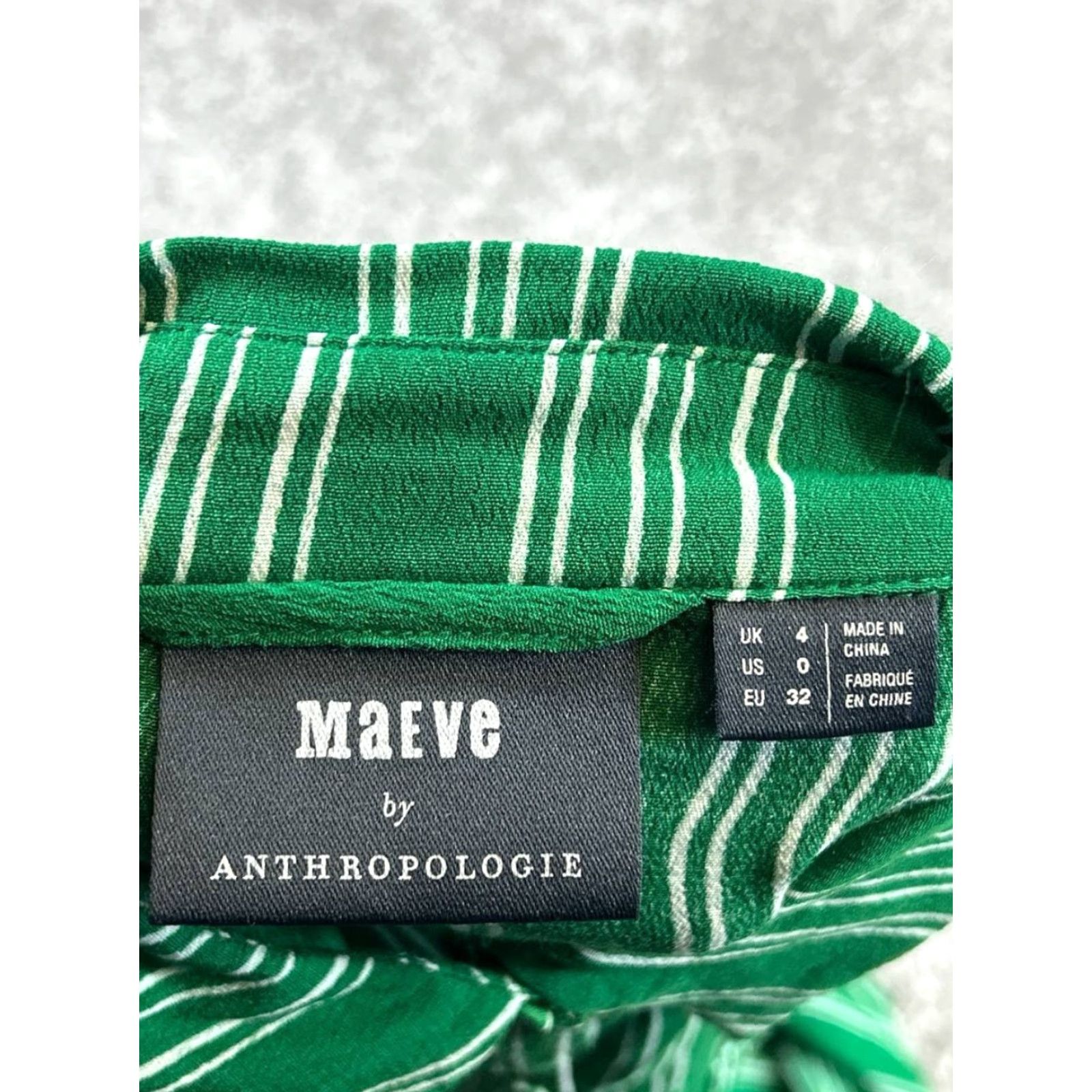 Vintage MaevE Shirt Dress Womens 0 Green White Wrap Shirt Dress Womens 0 Green White Wrap Size XS / US 0-2 / IT 36-38 - 3 Thumbnail