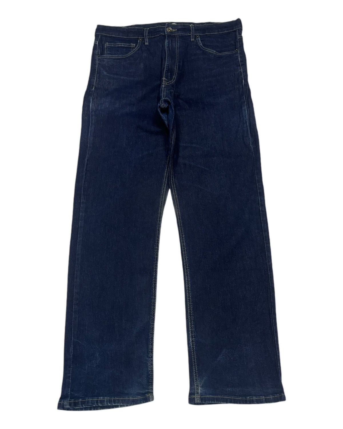 Japanese Brand OUTDOOR PRODUCTS CASUAL BLUE DENIM JEANS Size US 35 - 1 Thumbnail