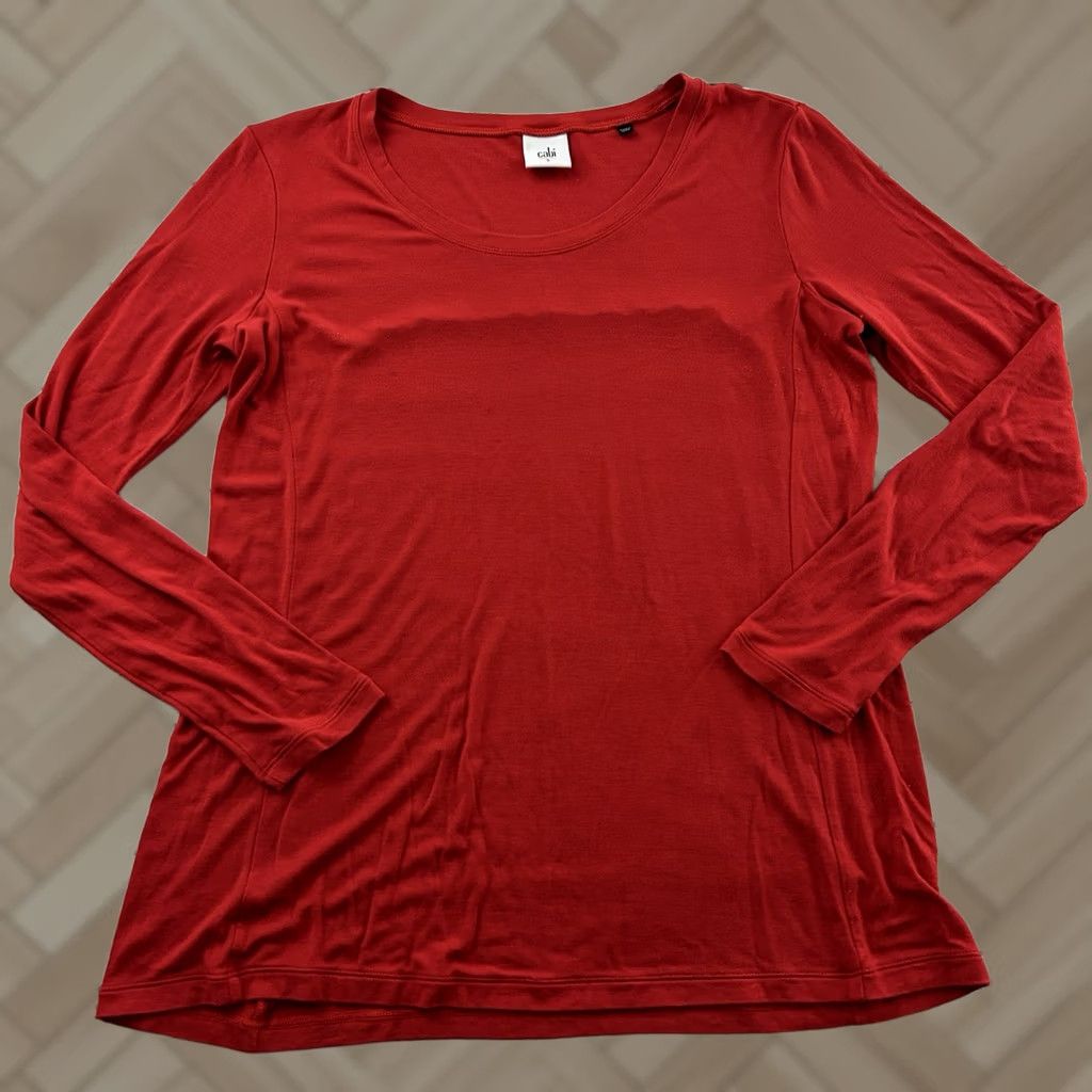 Vintage Cabi Blouse Long Sleeve Solid Casual Top Women's S Red Size S / US 4 / IT 40 - 1 Thumbnail