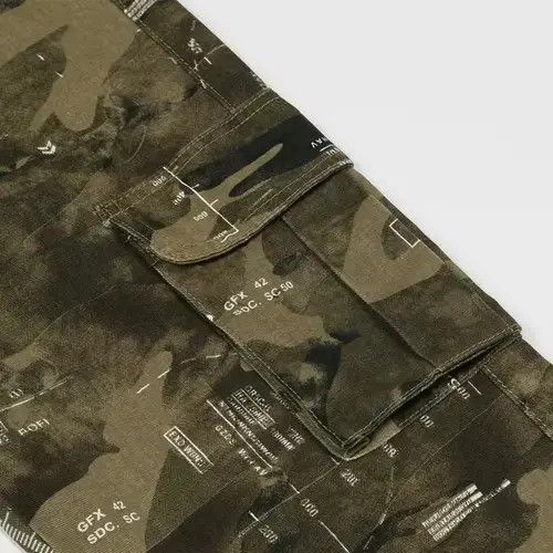 Designer × Japanese Brand × Vintage pattern cargo distressed camo pants Size US 32 / EU 48 - 3 Thumbnail