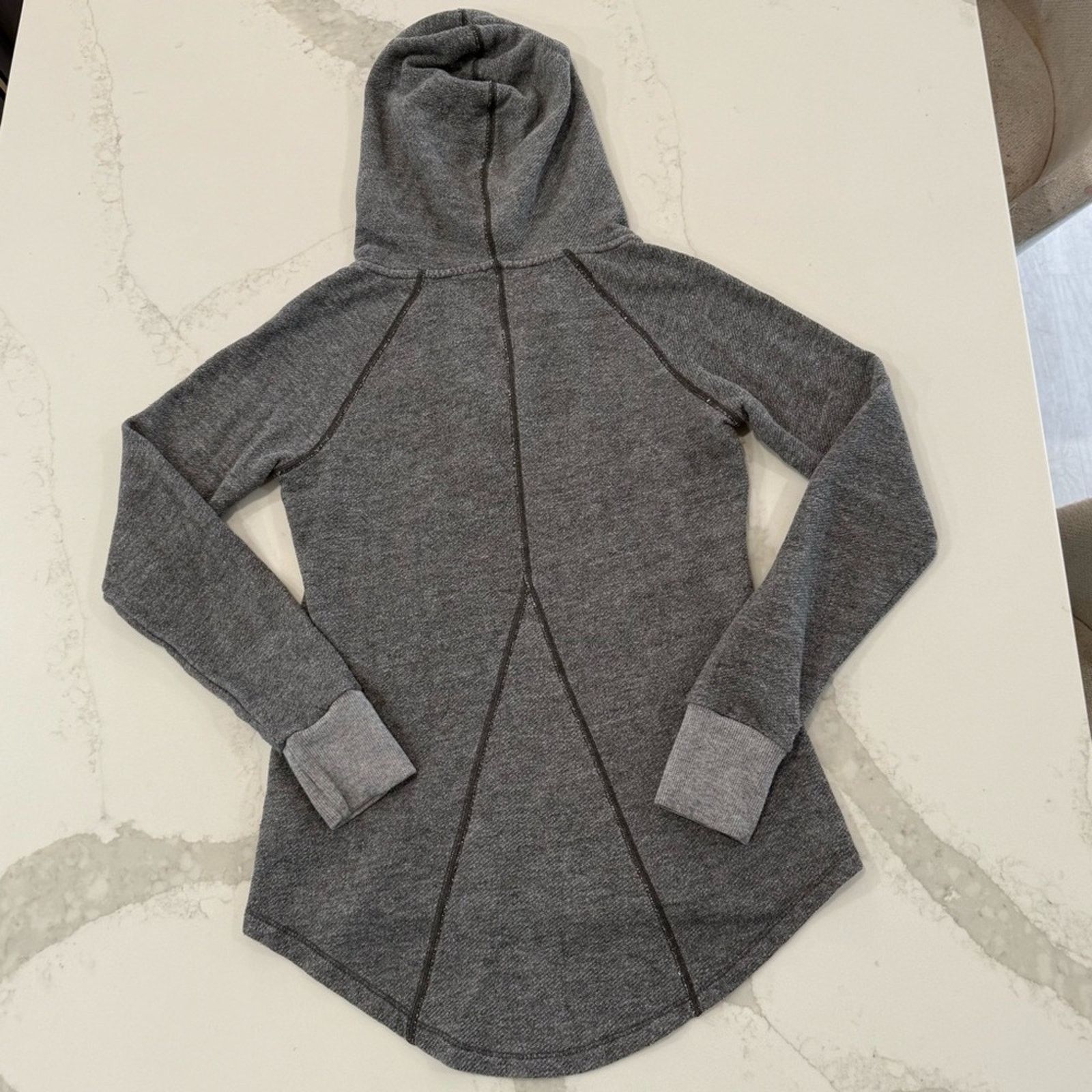 The North Face The North Face VNeck Long Sleeve Hooded Sweatshirt Womens XS Size XS / US 0-2 / IT 36-38 - 7 Thumbnail