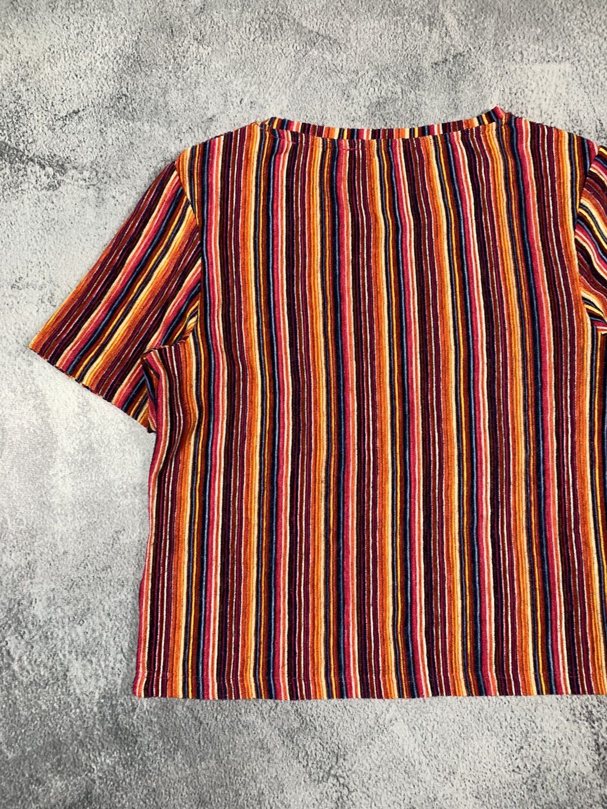 Vintage Vintage Y2K style all over striped tee Japanese size L Size L / US 10 / IT 46 - 8 Thumbnail