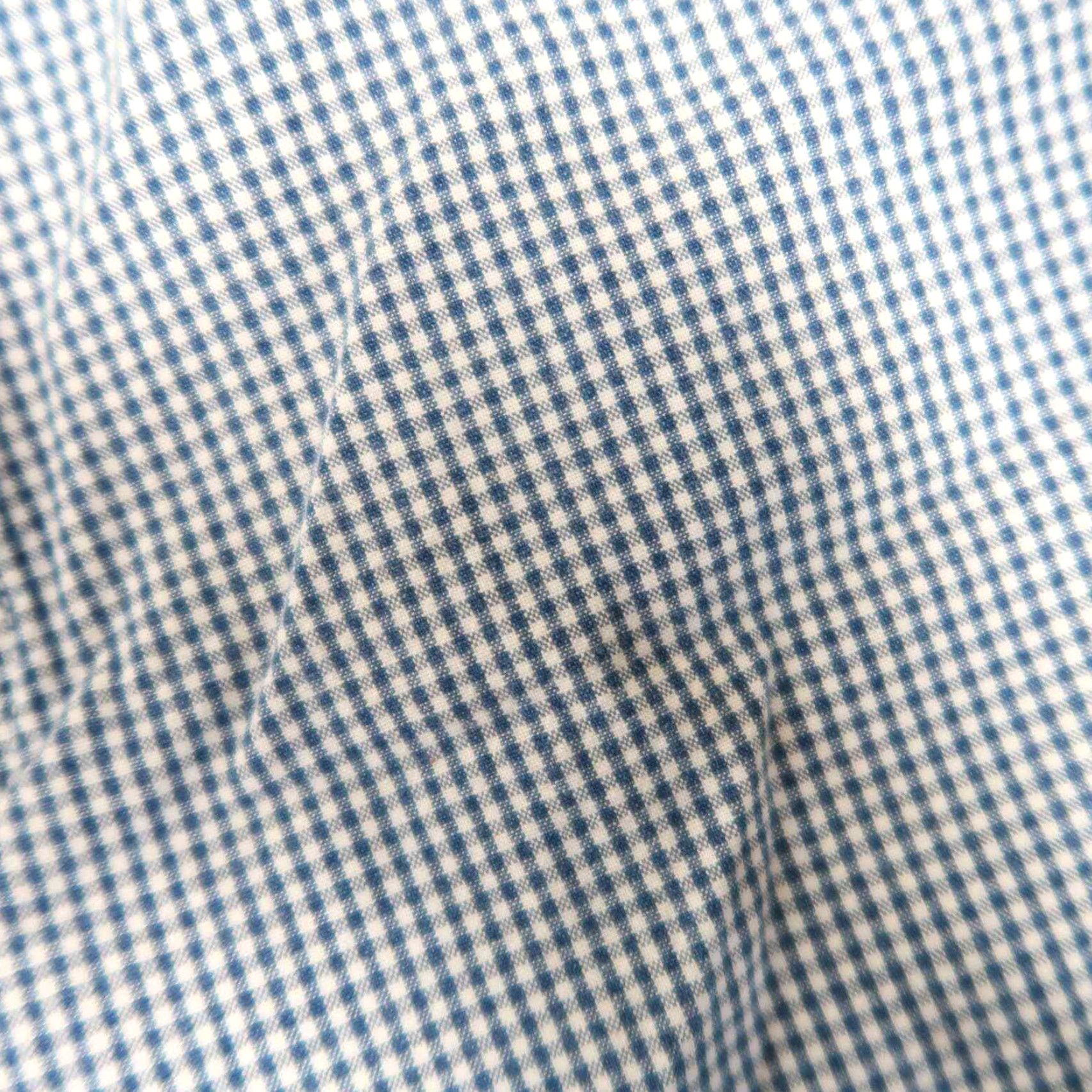 Vintage VINTAGE 90s Navy Blue White Gingham Plaid Straight Leg Pants 12 Cotton Regular Mens or Womens? Size 30" / US 8 / IT 44 - 5 Thumbnail
