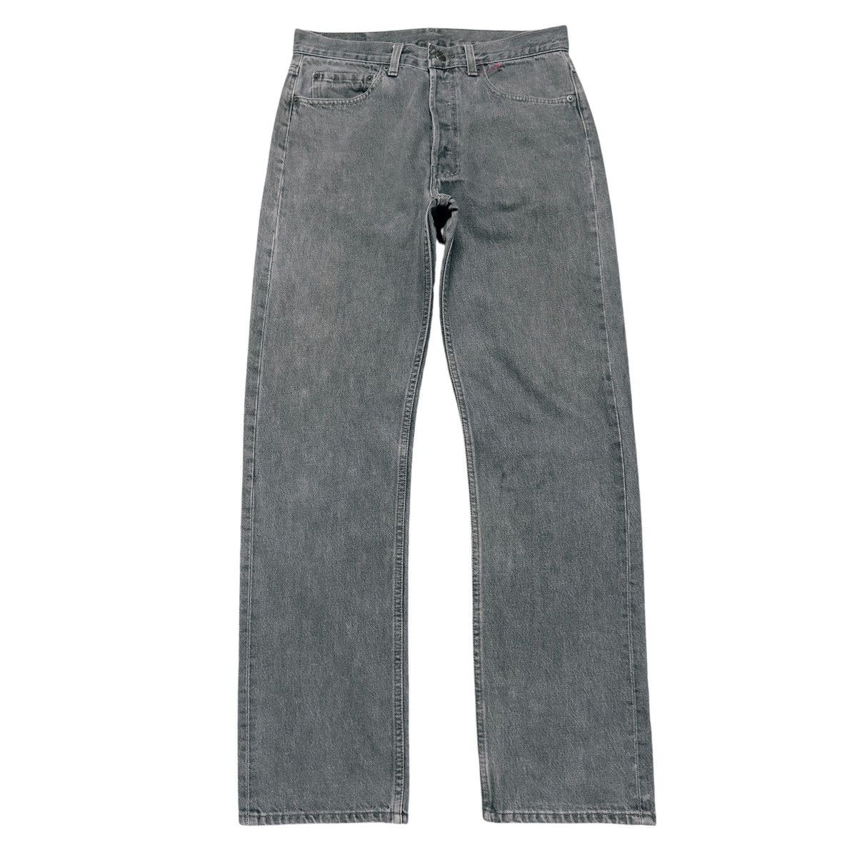 Levi's Vintage 90s Levis 501 Grey Charcoal Jeans Helmut Lang Size US 32 / EU 48 - 2 Thumbnail
