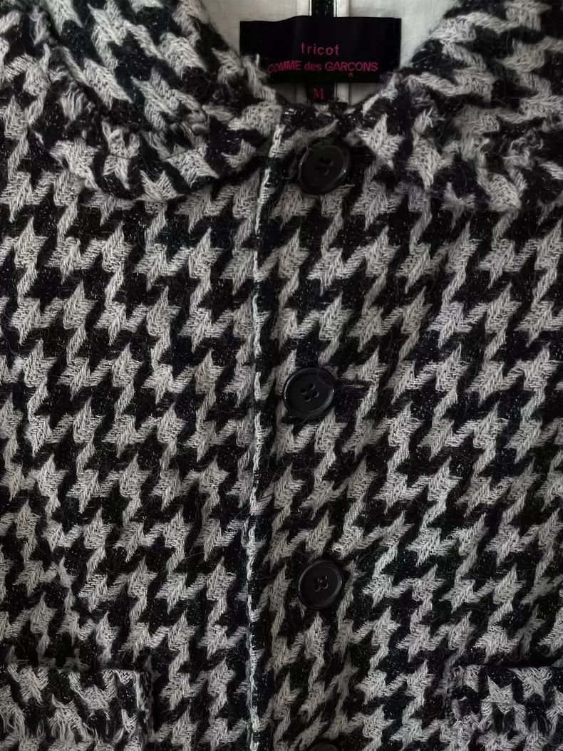 Comme des Garcons Stylish Wool Houndstooth Collar Blazer-2505 Size US M / EU 48-50 / 2 - 3 Thumbnail
