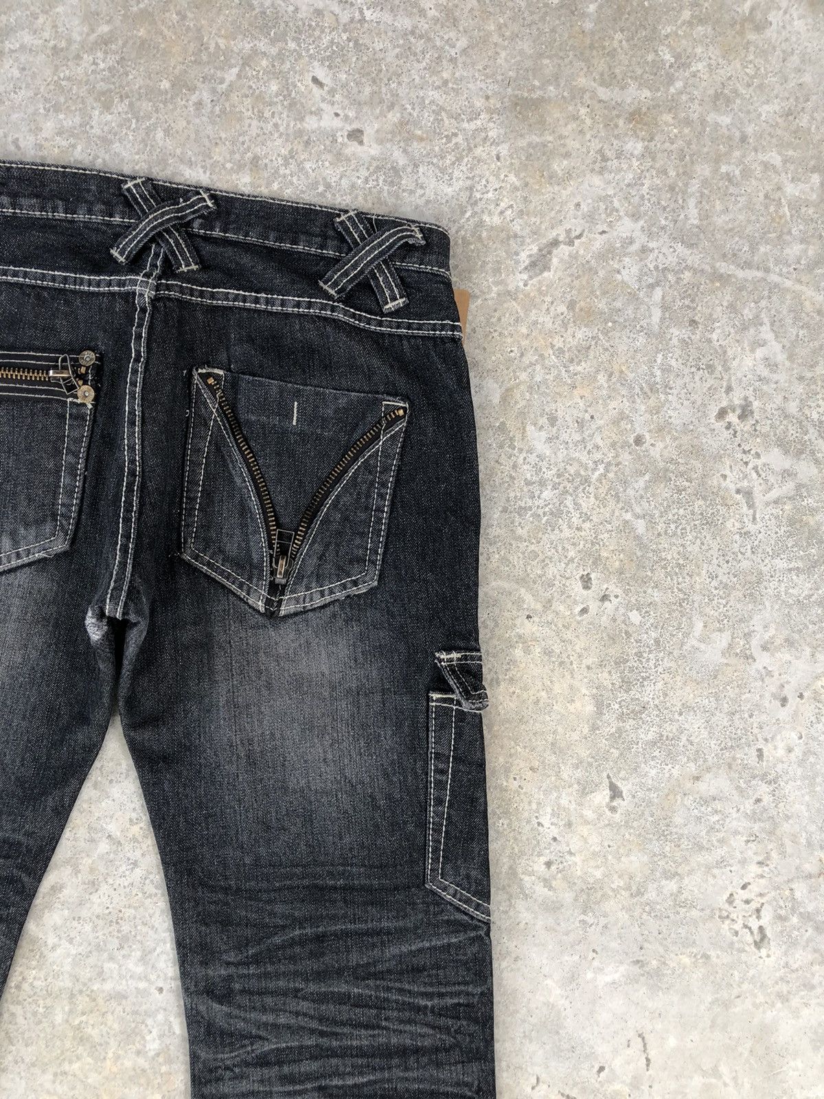 Japanese Brand Japanese Daily News Flared Jeans Distressed Jeans Size US 32 / EU 48 - 10 Thumbnail