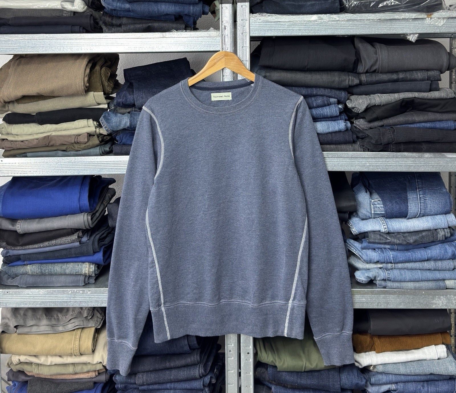 Universal Works Universal Works Crewneck Sweatshirt Size US S / EU 44-46 / 1 - 1 Thumbnail