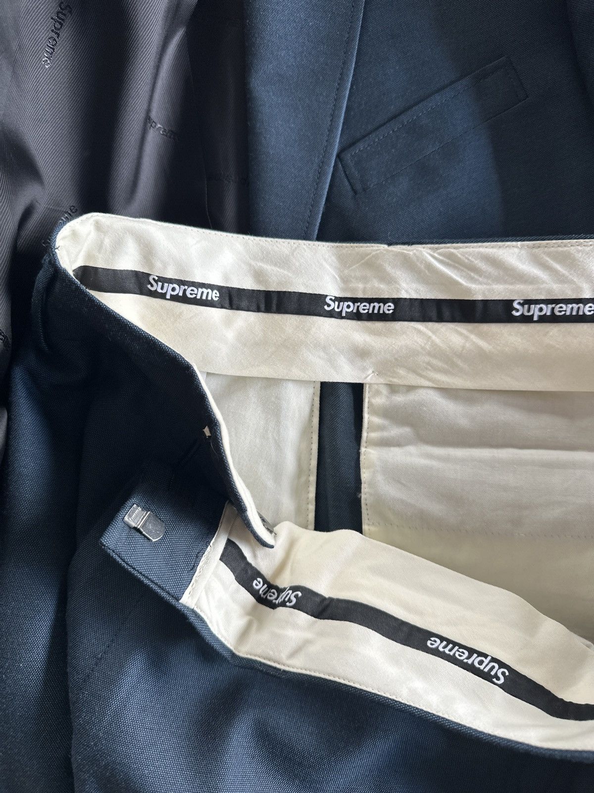 Supreme Supreme Sharkskin Suit S/L AW2019 Size 34R - 15 Thumbnail