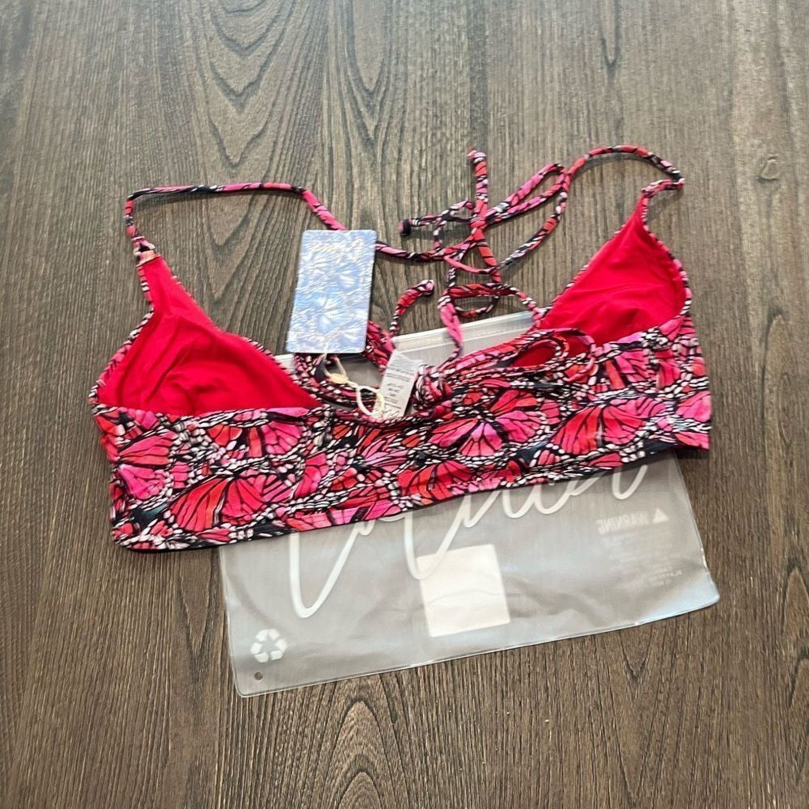 Vintage NWT Toluca Amina Bikini Top Waist Wrap Triangle Size M/L Size M / US 6-8 / IT 42-44 - 6 Thumbnail